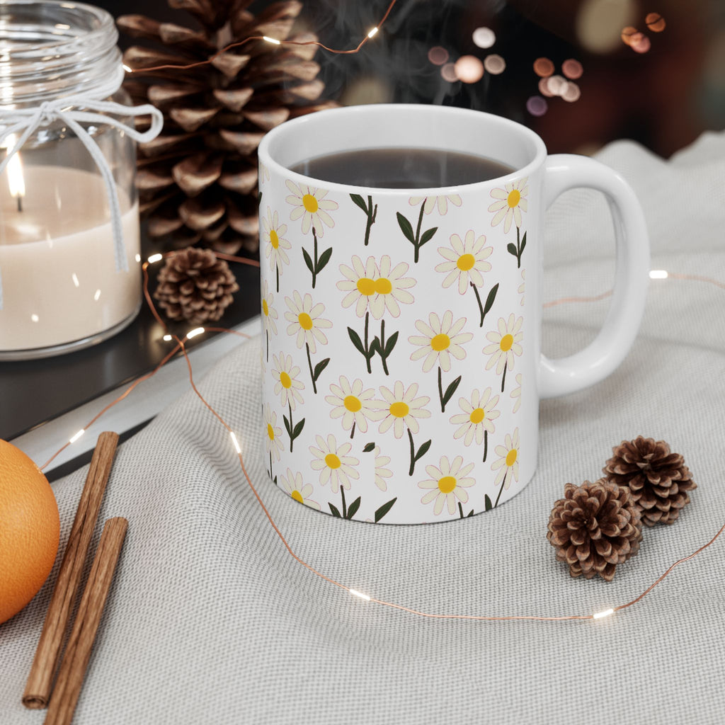 Daisy Garden Coffee Mug | Unique Gift | Ceramic Mug