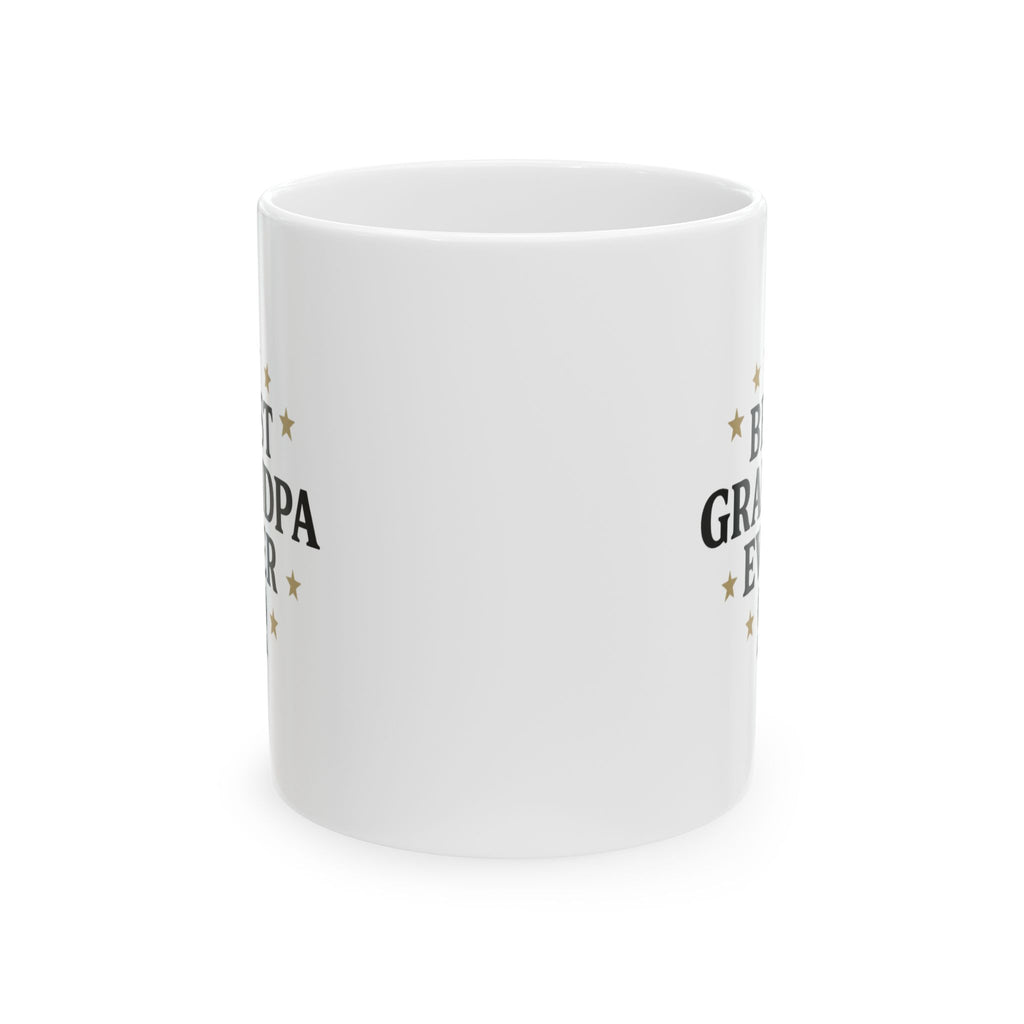 Best Grandpa Ever Stars Coffee Mug | Gift for Grandpa | Ceramic Mug