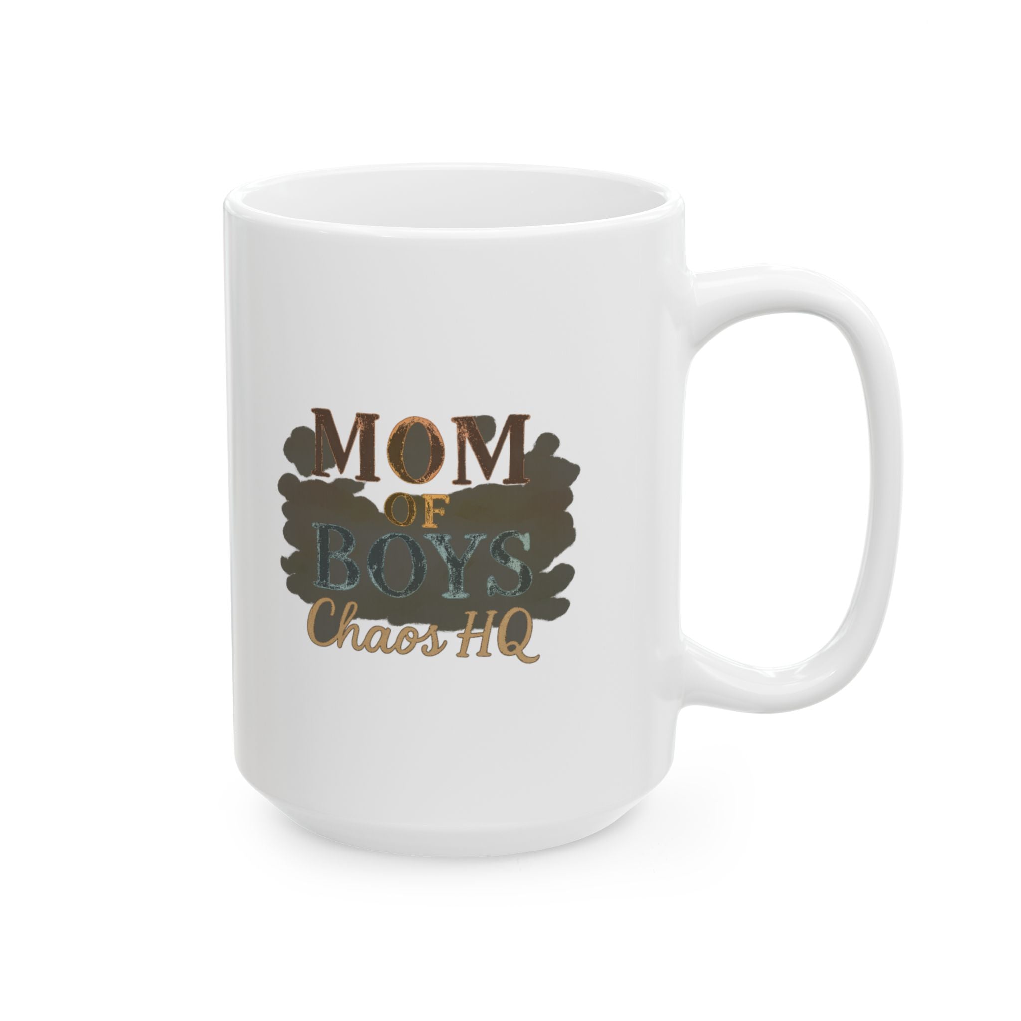 Mom Of Boys Built Tough Coffee Mug | Boy Mom Gift | Ceramic Mug