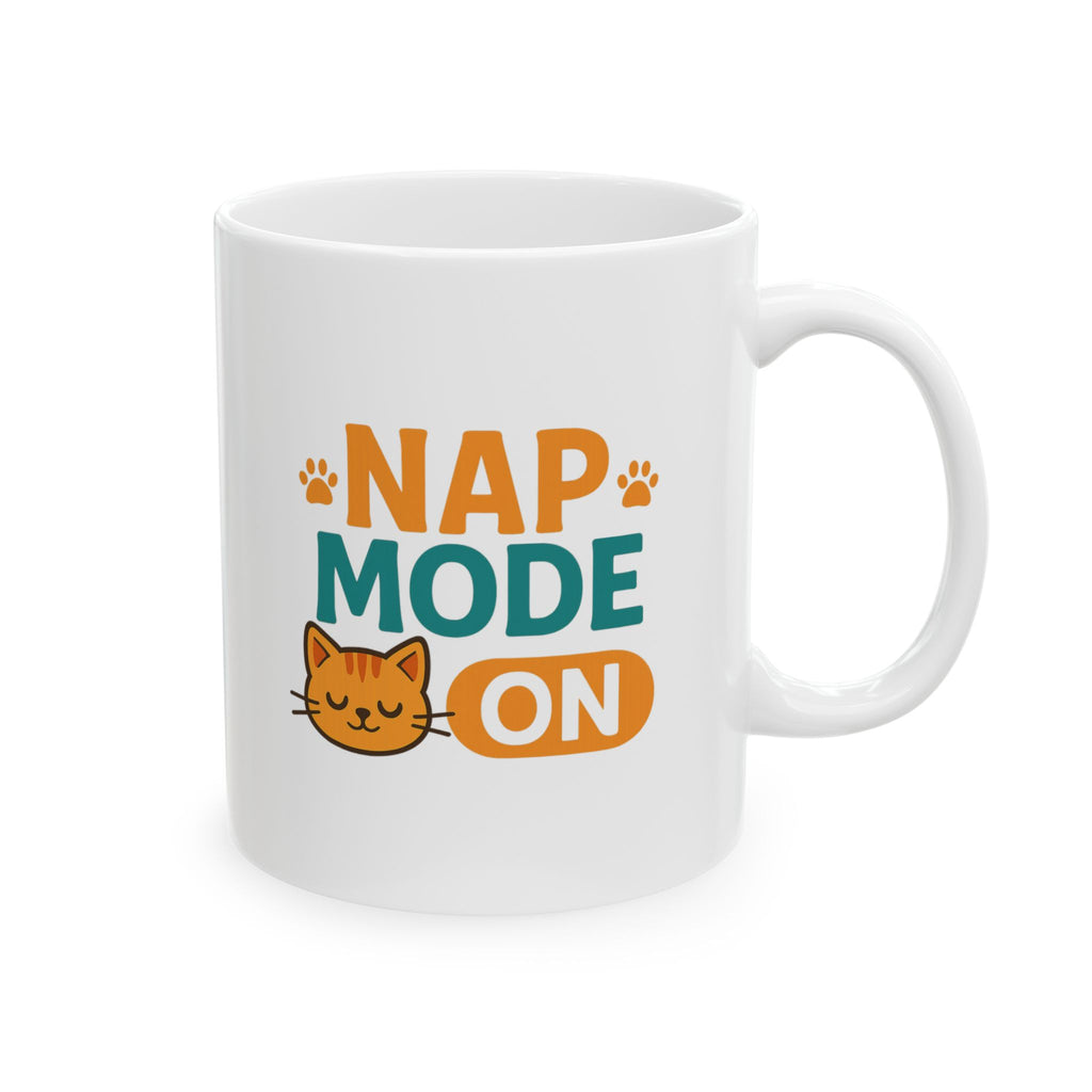 Sleep Like A Cat No Regrets Coffee Mug | Funny Cat Humor | Ceramic Mug