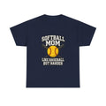 Softball Mom Like Baseball But Harder T-Shirt | Gift for Mom | Graphic Tee