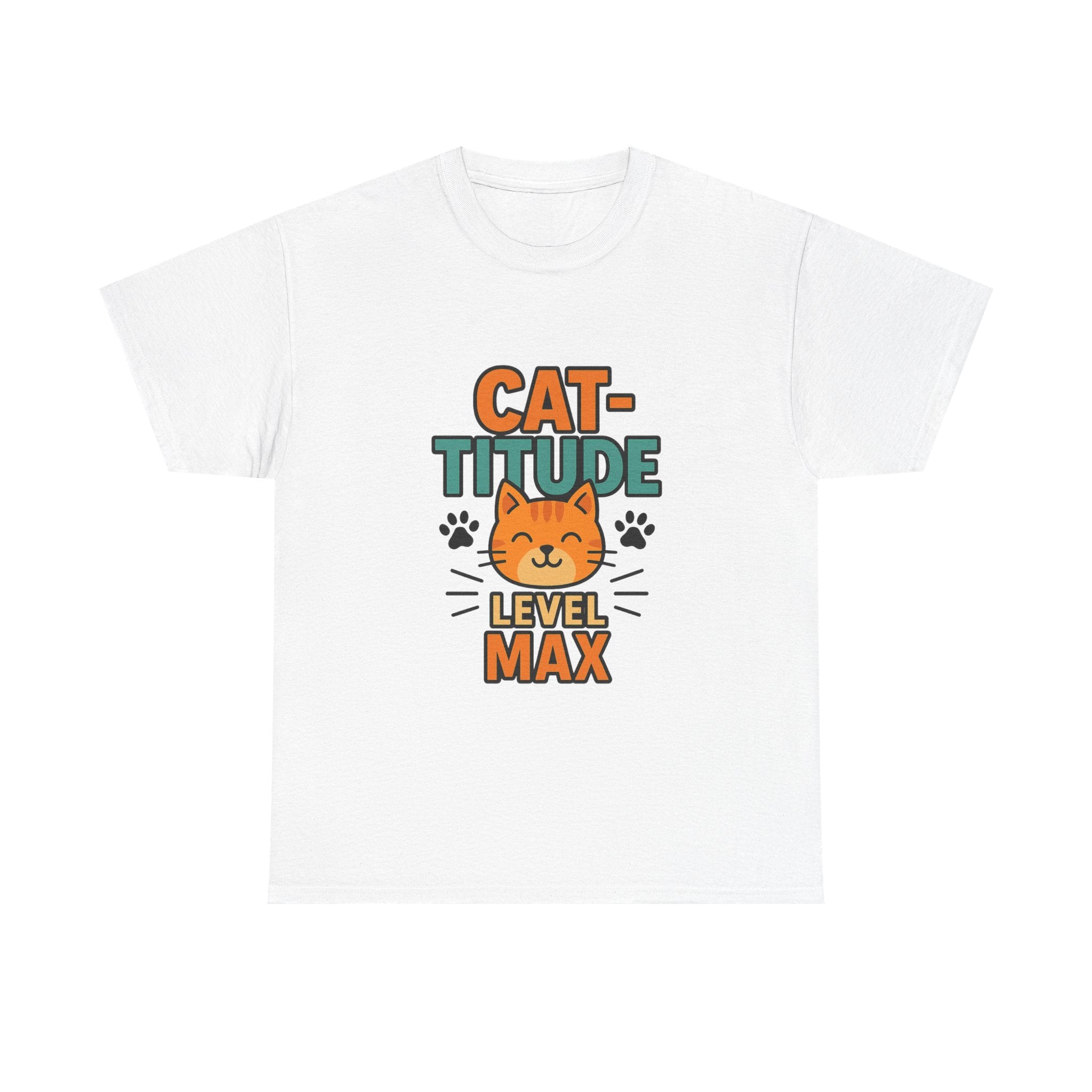 Not Grumpy Just Have Cat-titude T-Shirt | Funny Cat Humor | Graphic Tee
