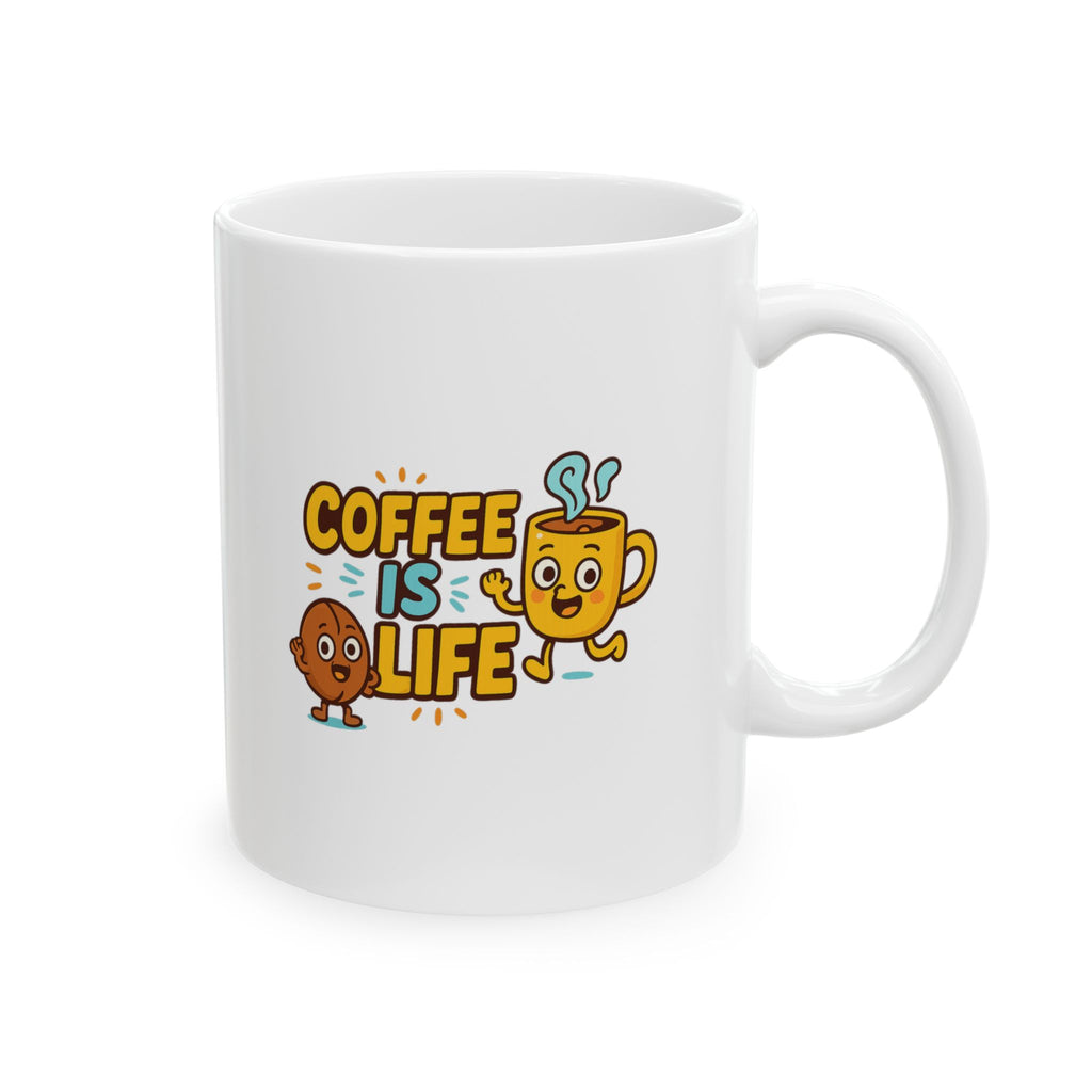 Living My Best Life Meaning Coffee Coffee Mug | Coffee Lover Humor | Ceramic Mug