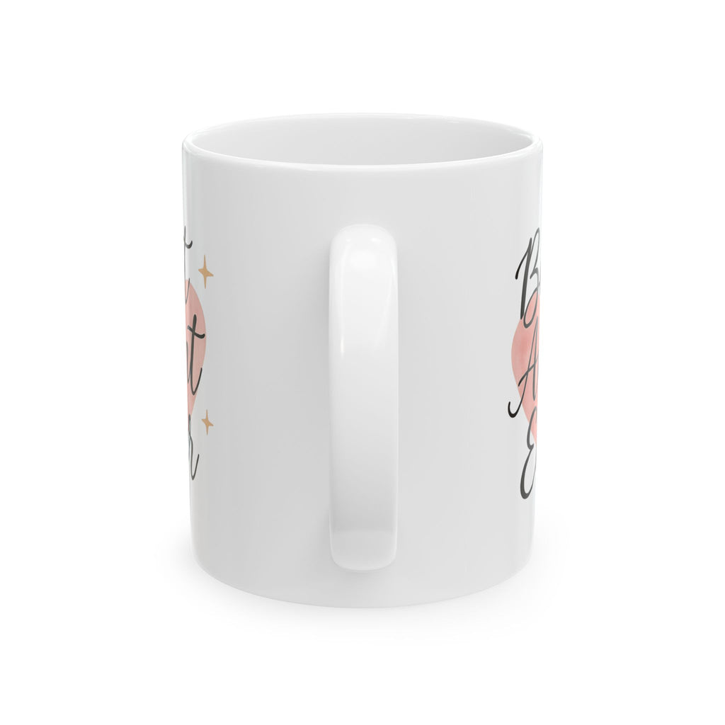 Best Aunt Ever Heart Coffee Mug | Unique Gift | Ceramic Mug