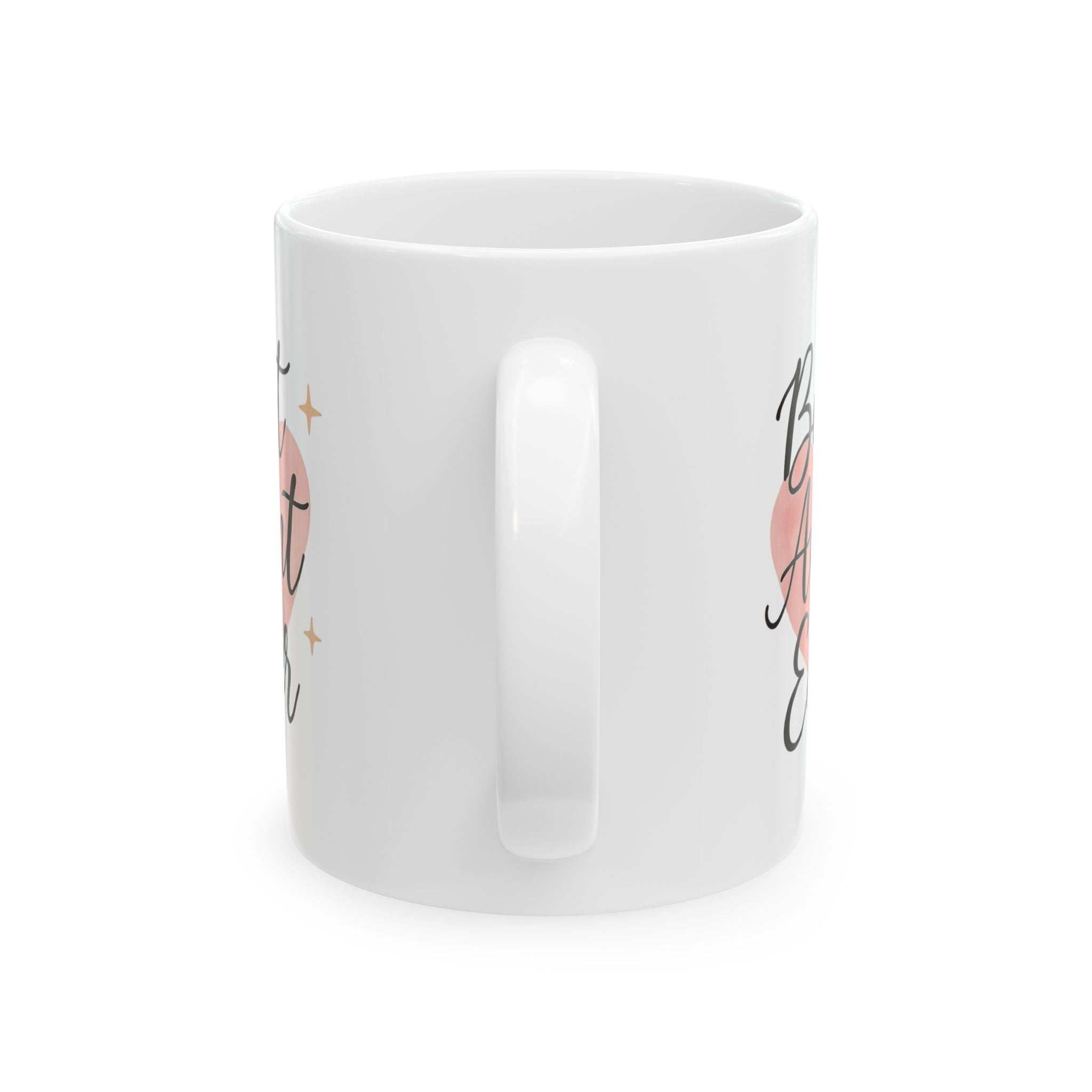 Best Aunt Ever Heart Coffee Mug | Unique Gift | Ceramic Mug