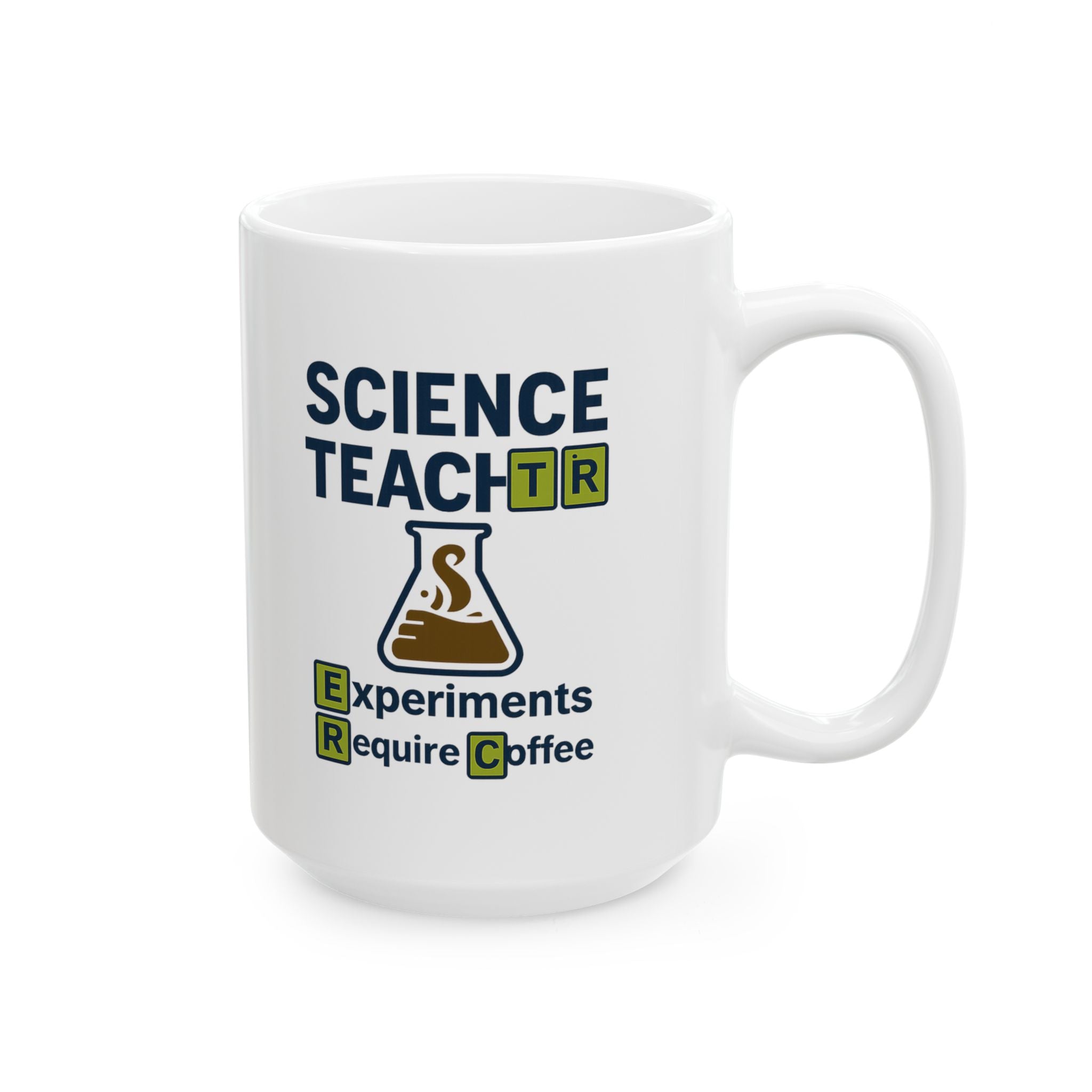 Science Teacher Experiments Require Coffee First Ceramic Mug
