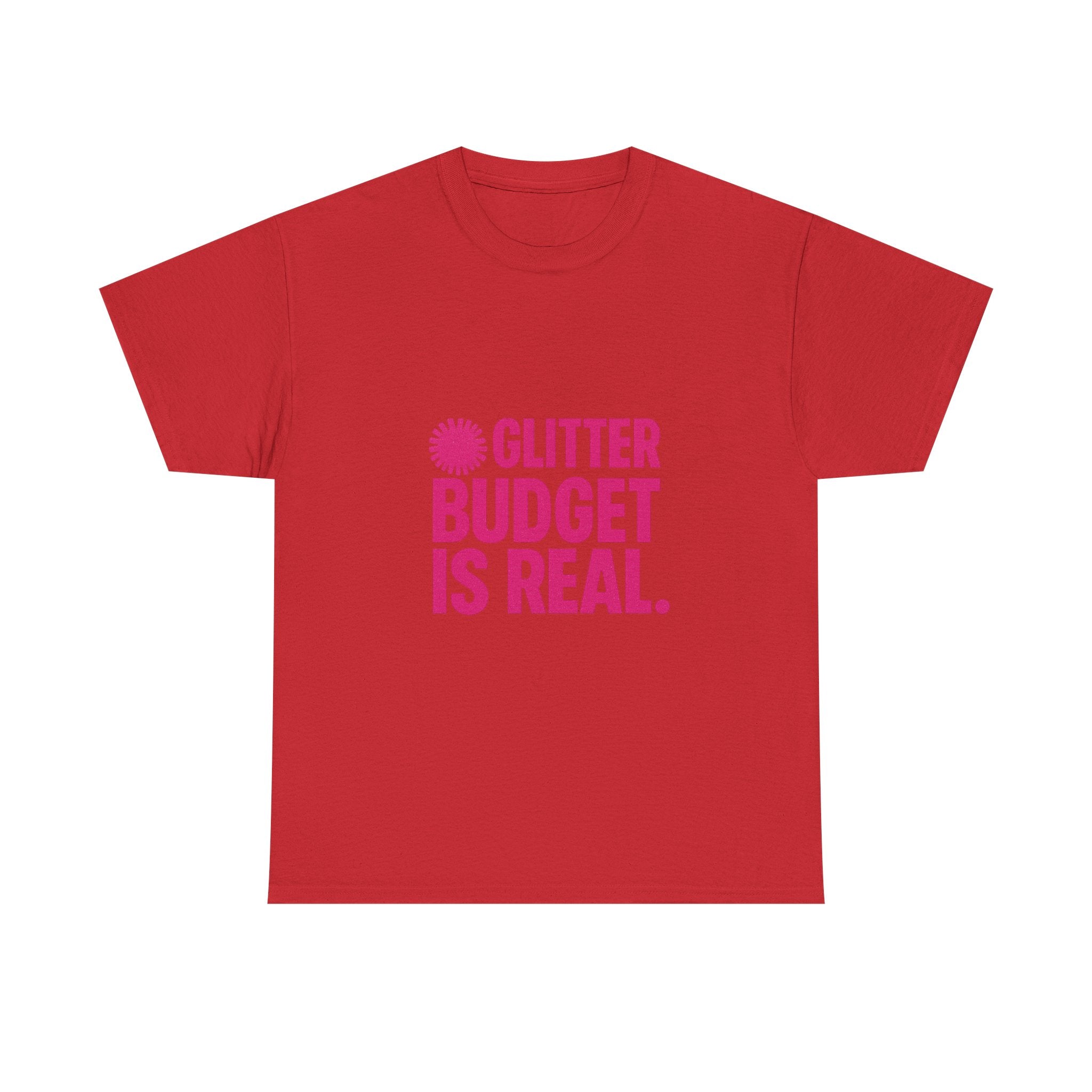 Cheer Mom Glitter Budget Is Real T-Shirt | Gift for Mom | Graphic Tee