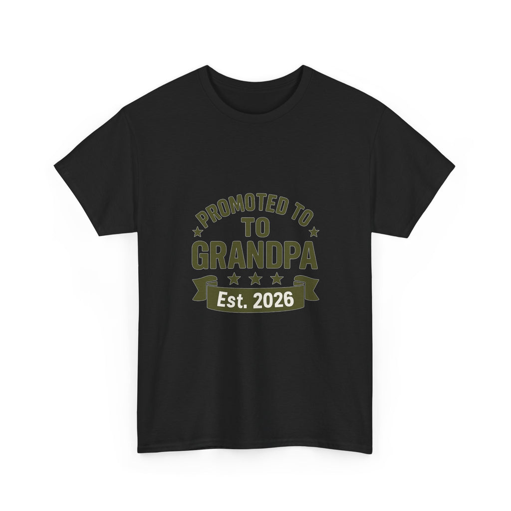 Promoted To Grandpa Est 2026 T-Shirt | Gift for Grandpa | Graphic Tee