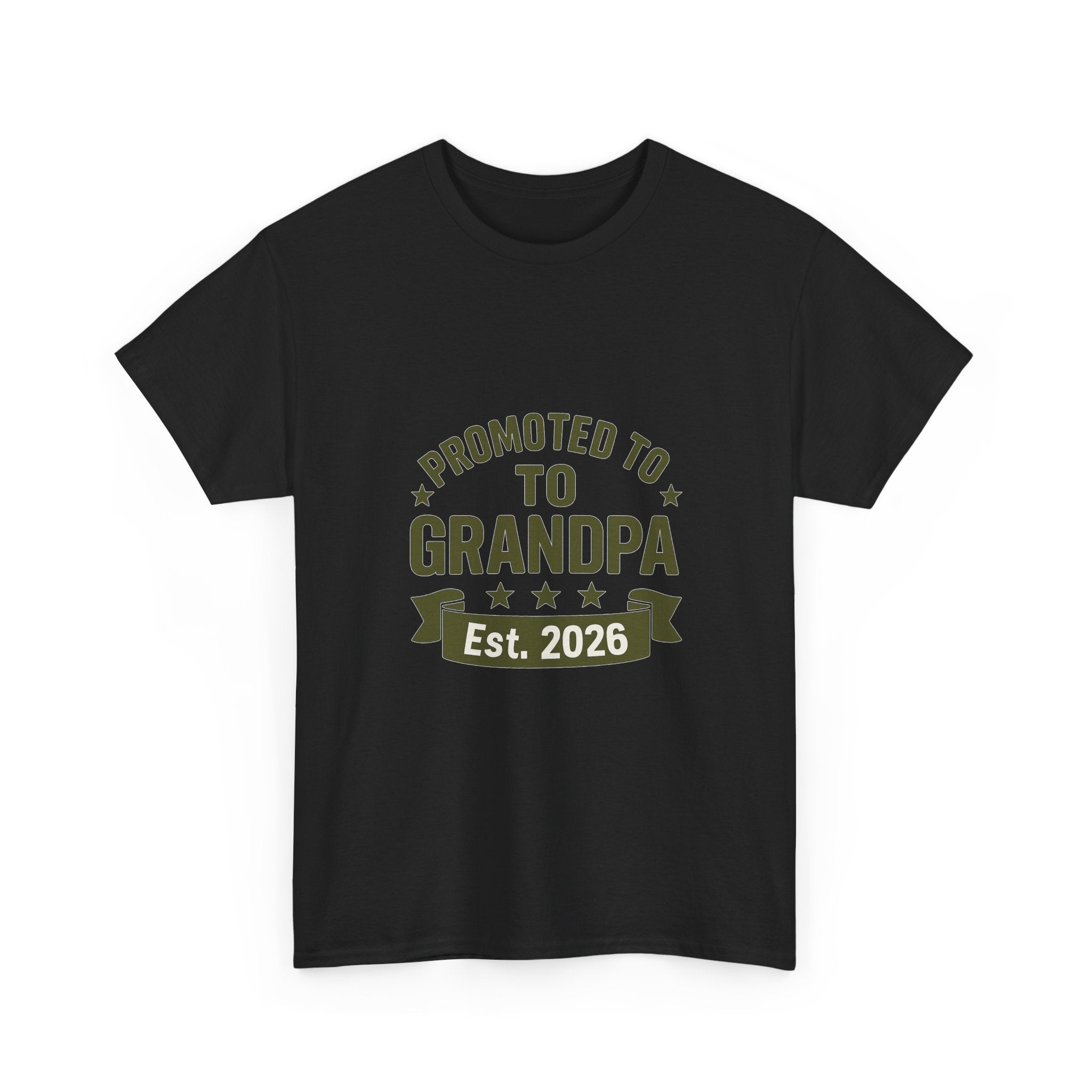 Promoted To Grandpa Est 2026 T-Shirt | Gift for Grandpa | Graphic Tee