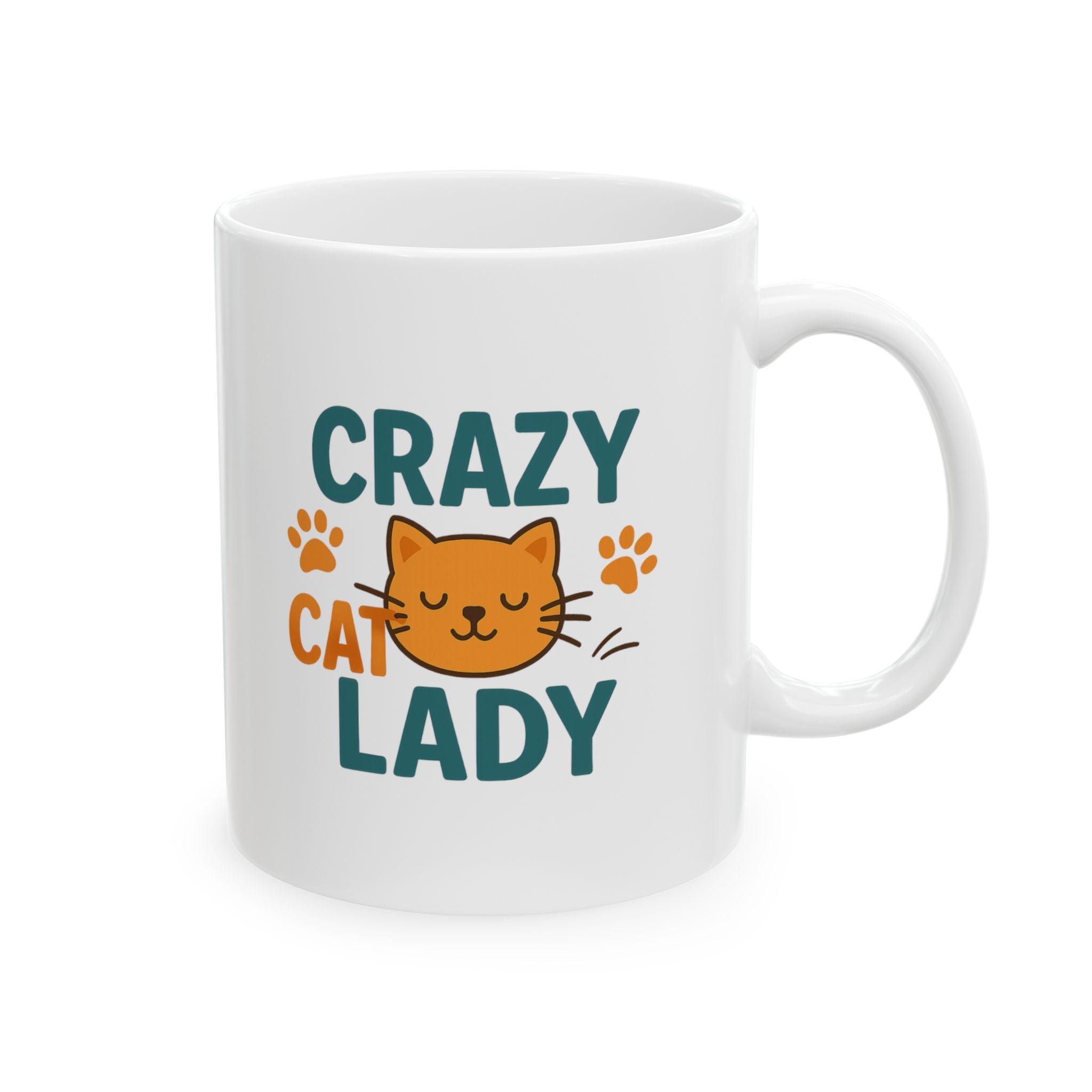 Not Crazy Just Cat Lady Coffee Mug | Cat Lover Gift | Ceramic Mug