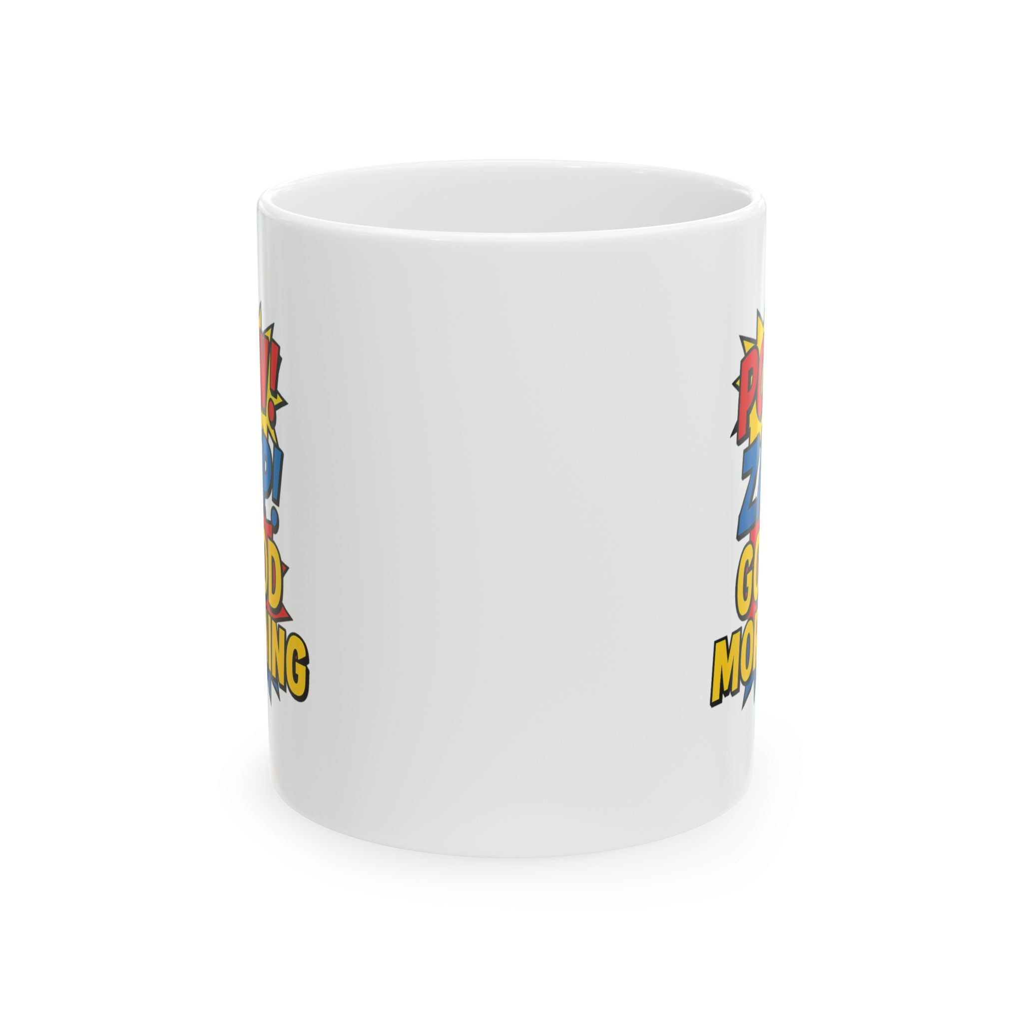 Comic Book Collector Pow Zap Good Morning Coffee Mug | Unique Gift | Ceramic Mug