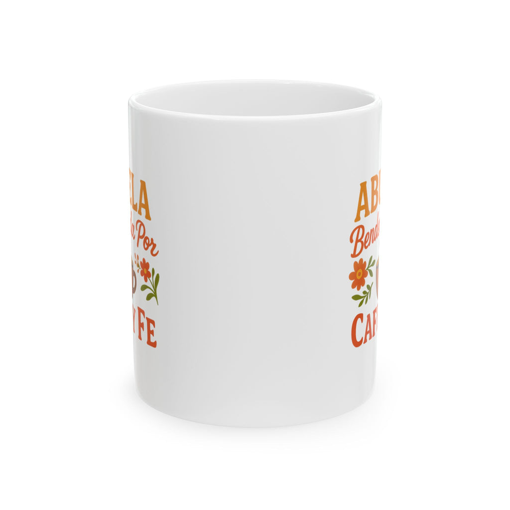 Blessed Abuela Cafe Y Fe Coffee Mug | Unique Gift | Ceramic Mug