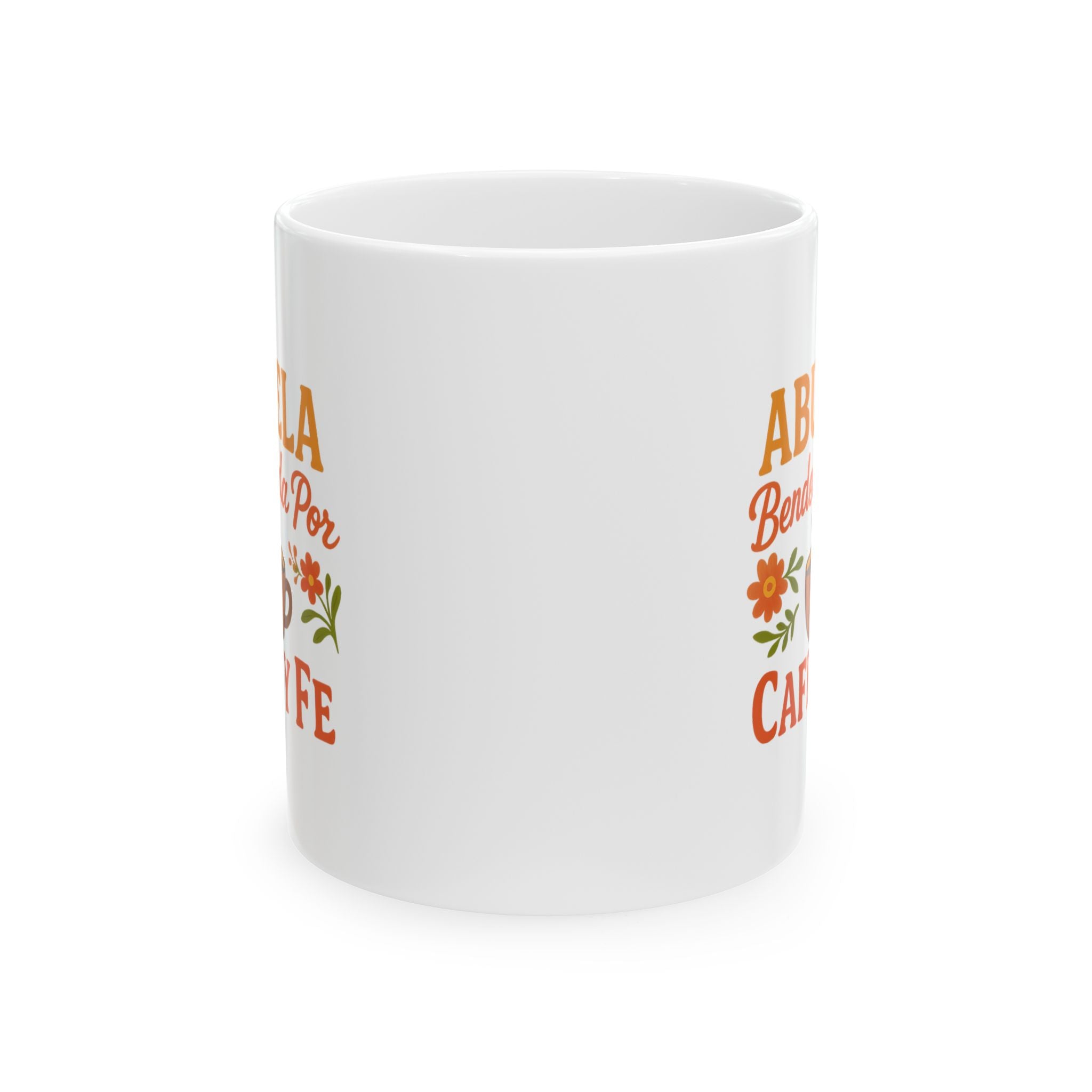 Blessed Abuela Cafe Y Fe Coffee Mug | Unique Gift | Ceramic Mug