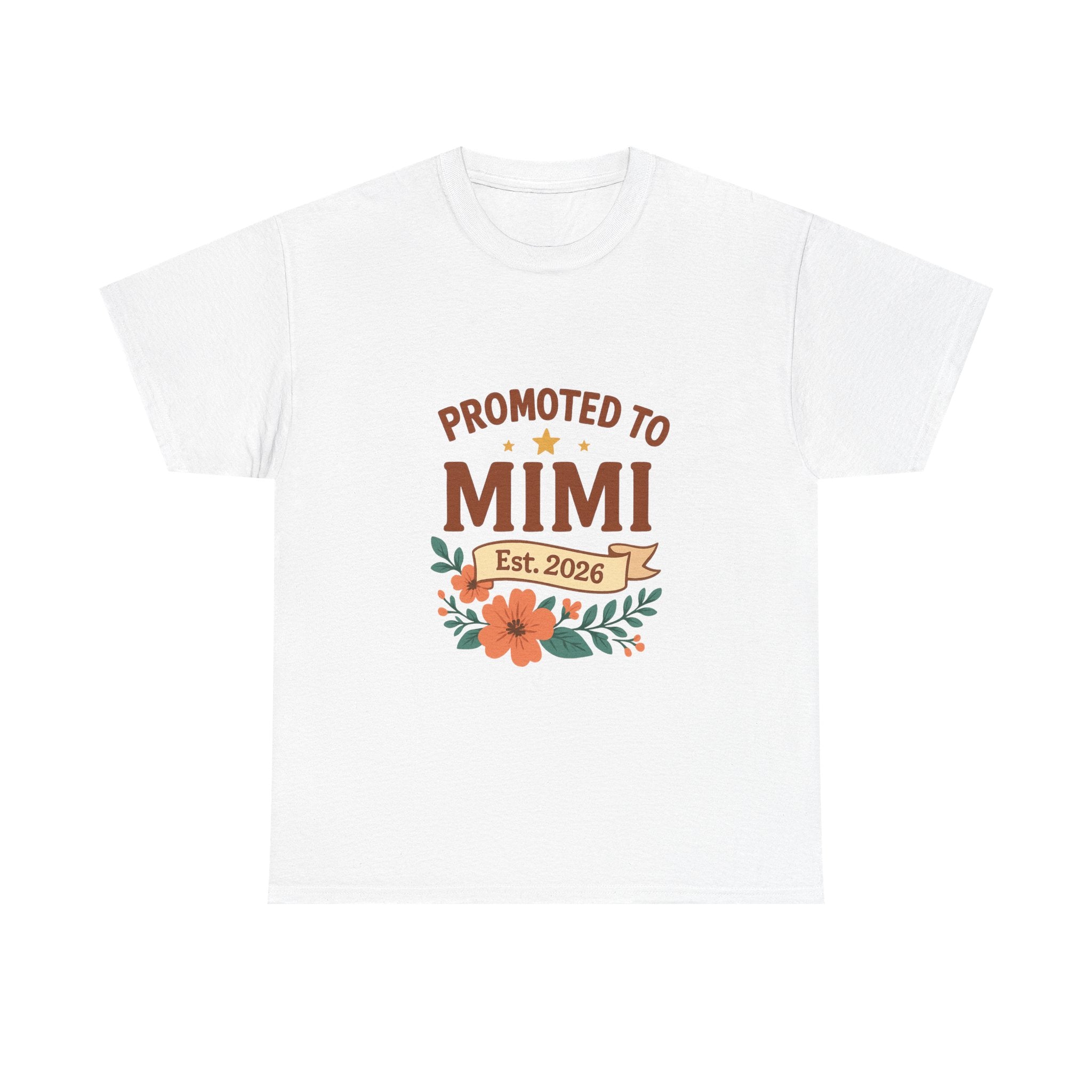Promoted To Mimi Est 2026 Grandmother T-Shirt | Unique Gift | Graphic Tee