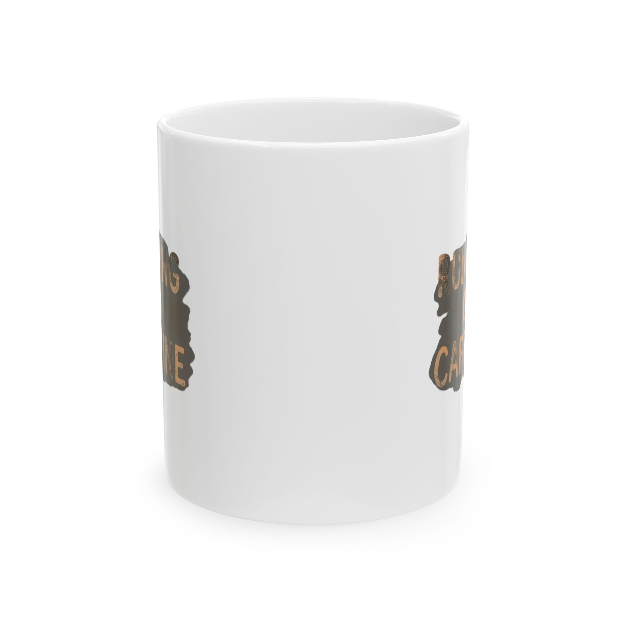 Running On Caffeine And Good Intentions Coffee Mug | Funny Caffeine Gift | Ceramic Mug