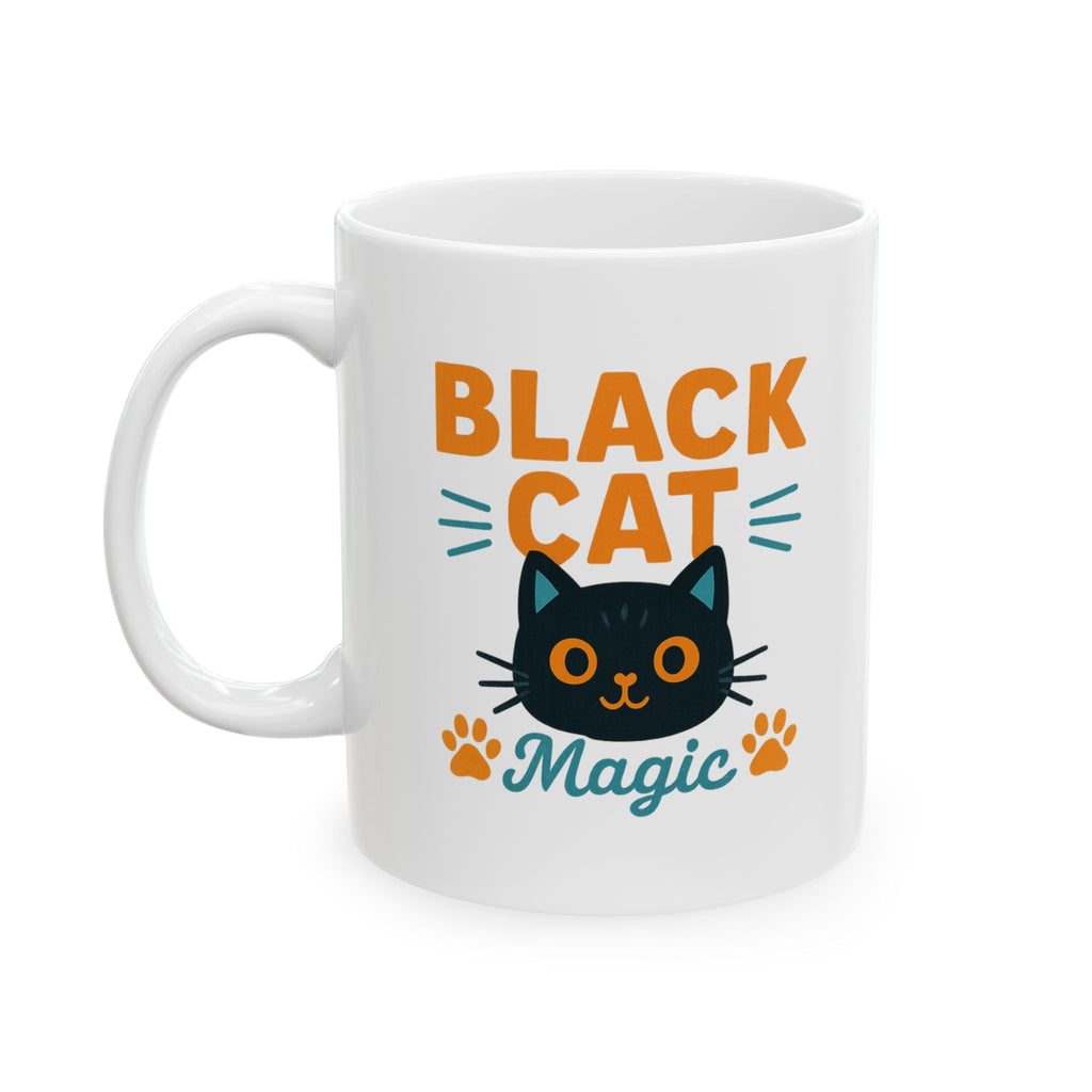 My Black Cat Owns My Soul Coffee Mug | Funny Cat Lover | Ceramic Mug