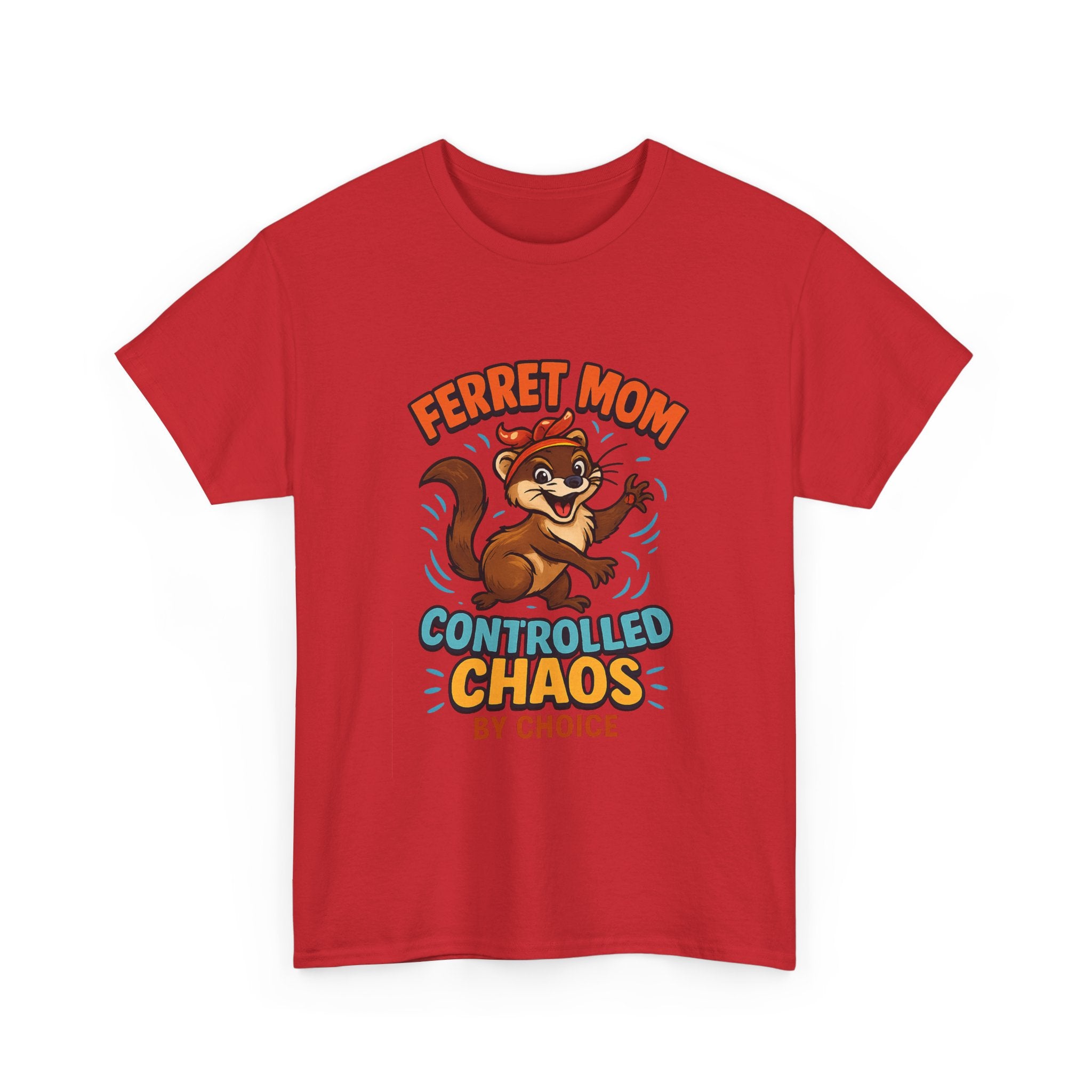 Ferret Mom Controlled Chaos By Choice T-Shirt | Gift for Mom | Graphic Tee