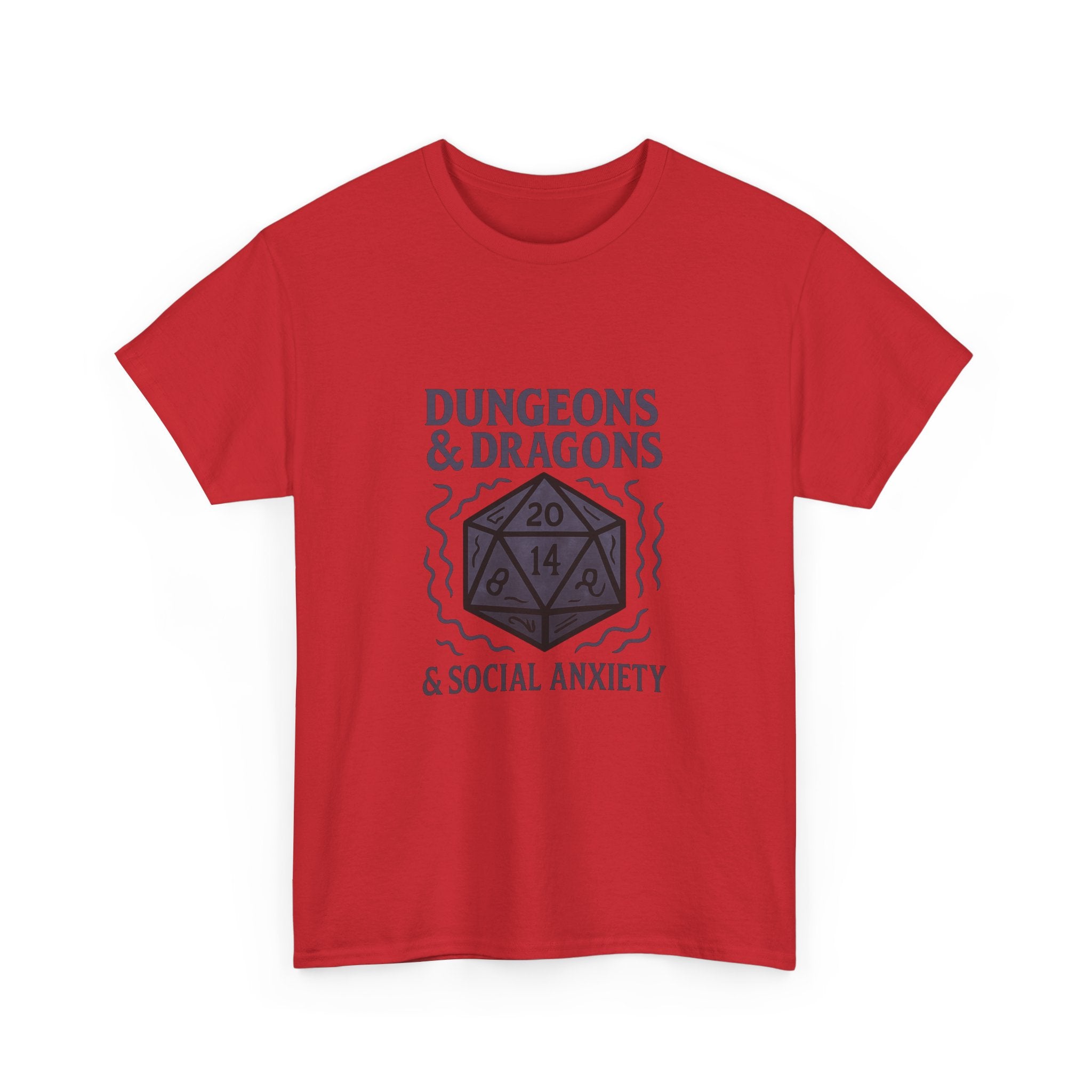 Dungeons And Dragons And Social Anxiety T-Shirt | Unique Gift | Graphic Tee