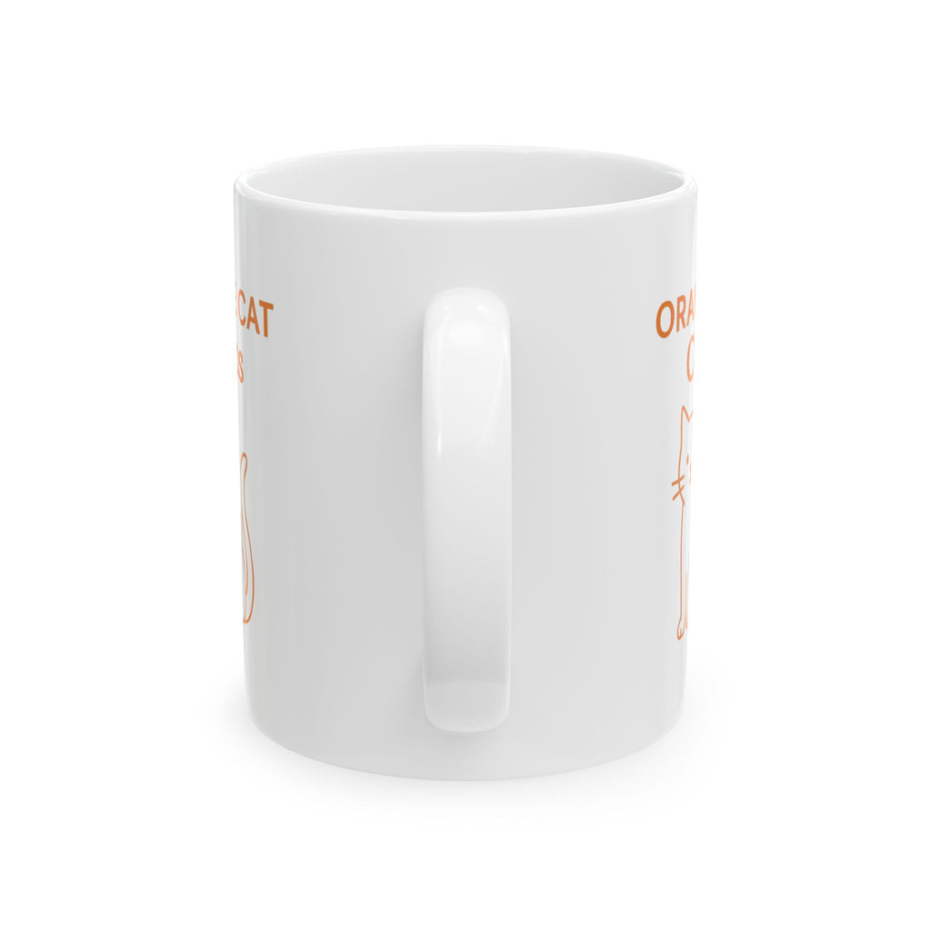 My Orange Cat Has Zero Brain Cells Coffee Mug | Funny Cat Humor | Ceramic Mug
