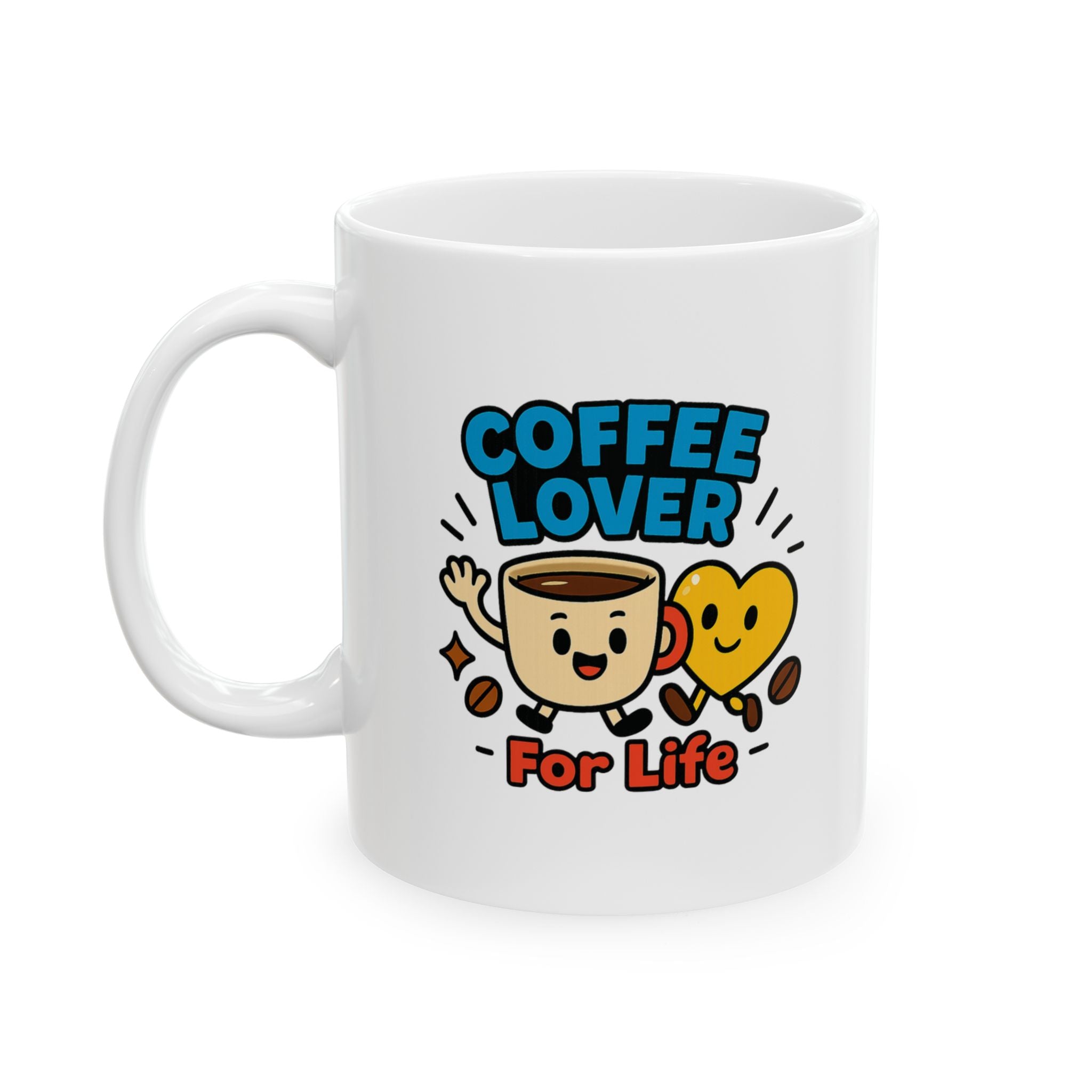 Coffee Lover For Life No Regrets Coffee Mug | Coffee Appreciation Gift | Ceramic Mug