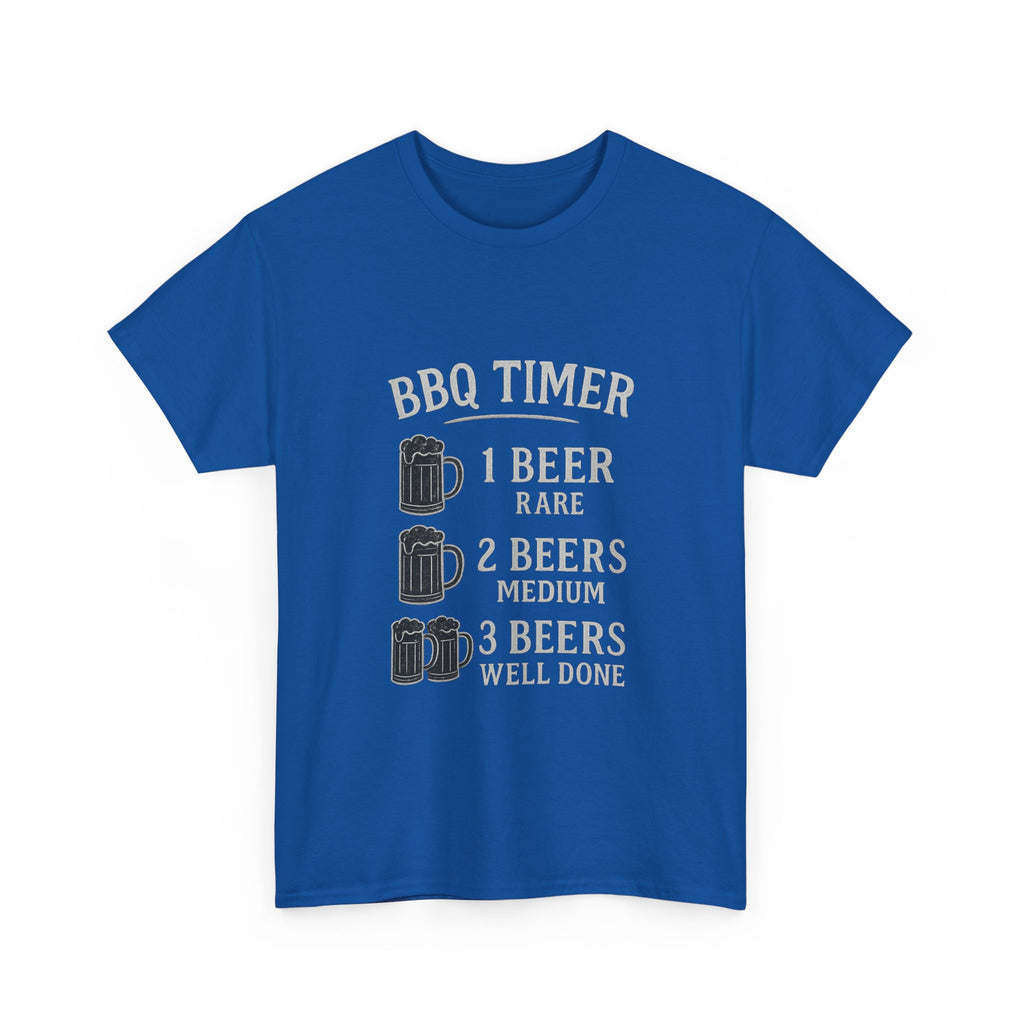 BBQ Timer Beer Drinking Grilling T-Shirt | Unique Gift | Graphic Tee