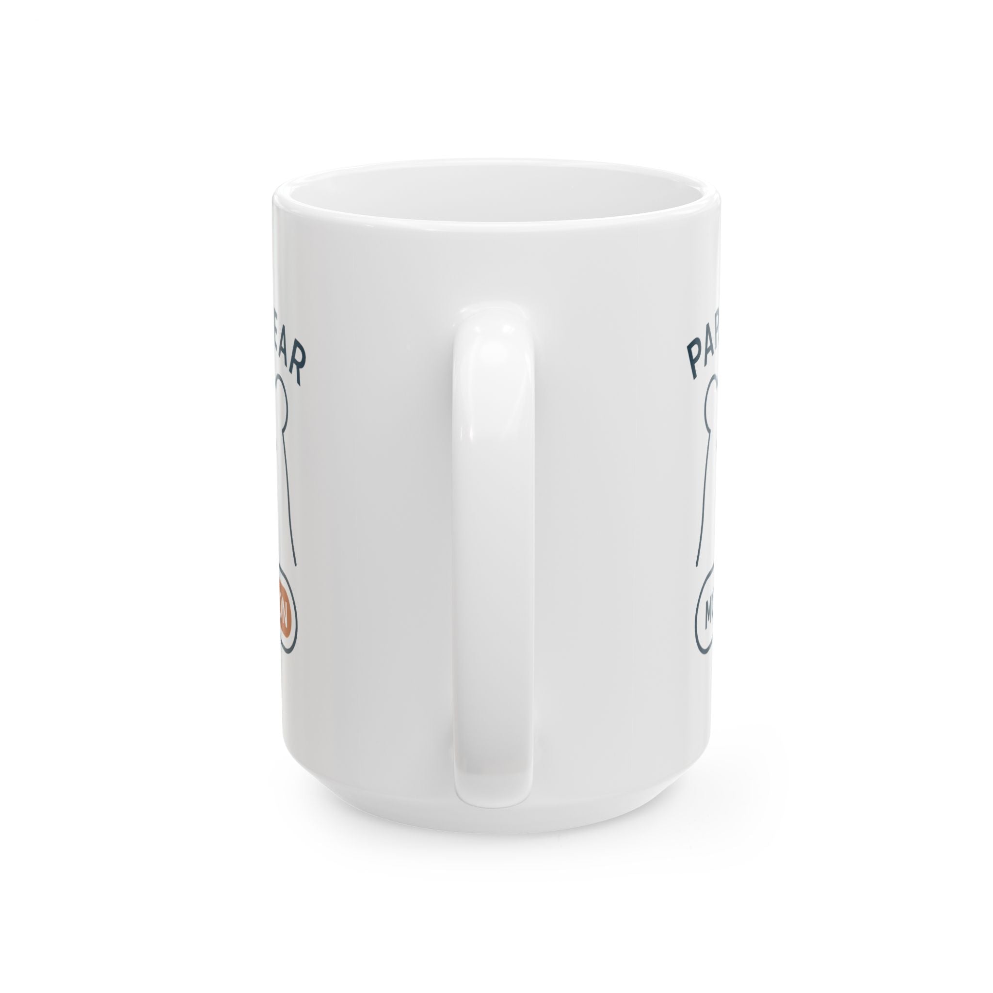 Growl Before Coffee Papa Bear Vibes Coffee Mug | Funny Dad Humor | Ceramic Mug