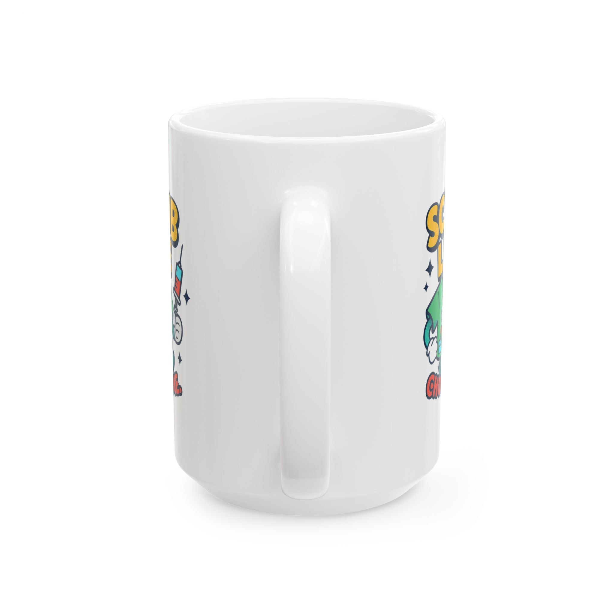 Scrubs On Coffee In Nurse Mode Coffee Mug | Funny Nurse Humor | Ceramic Mug