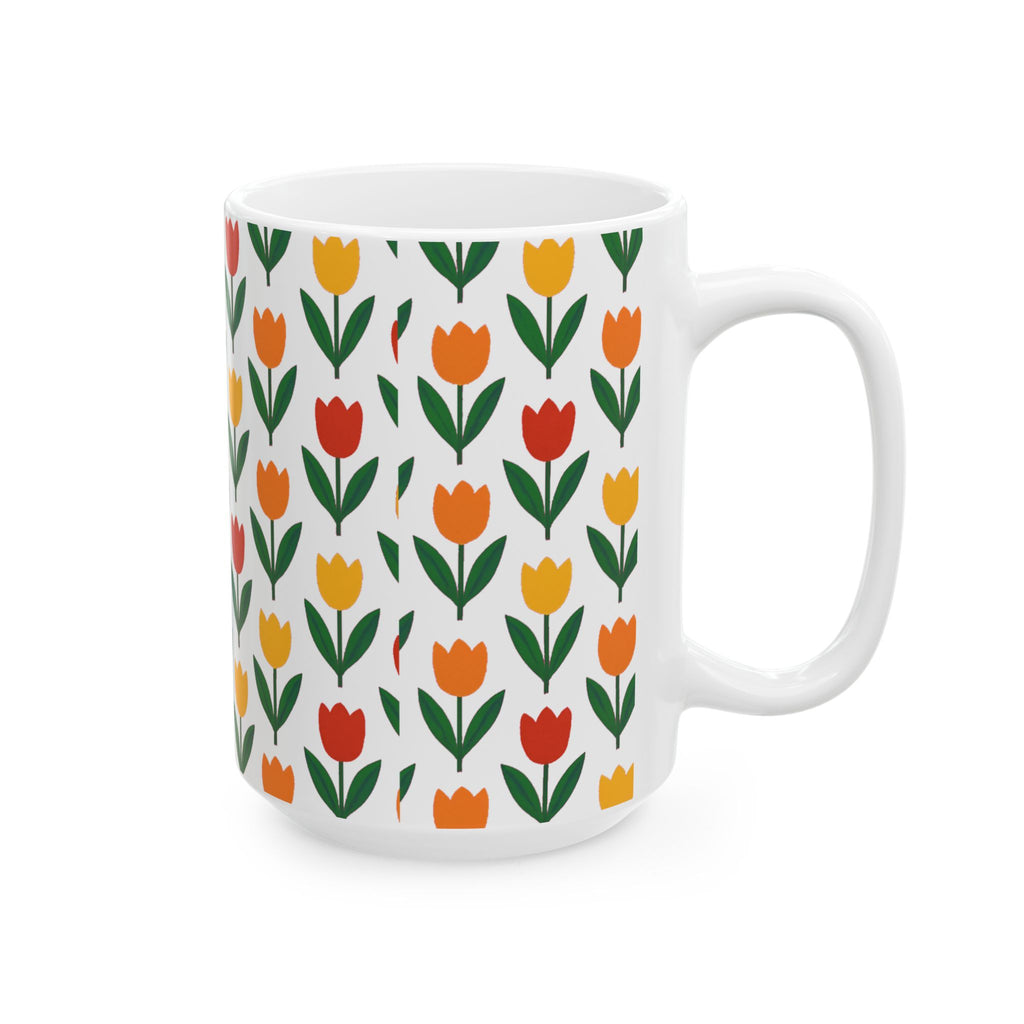 Tulip Row Coffee Mug | Unique Gift | Ceramic Mug