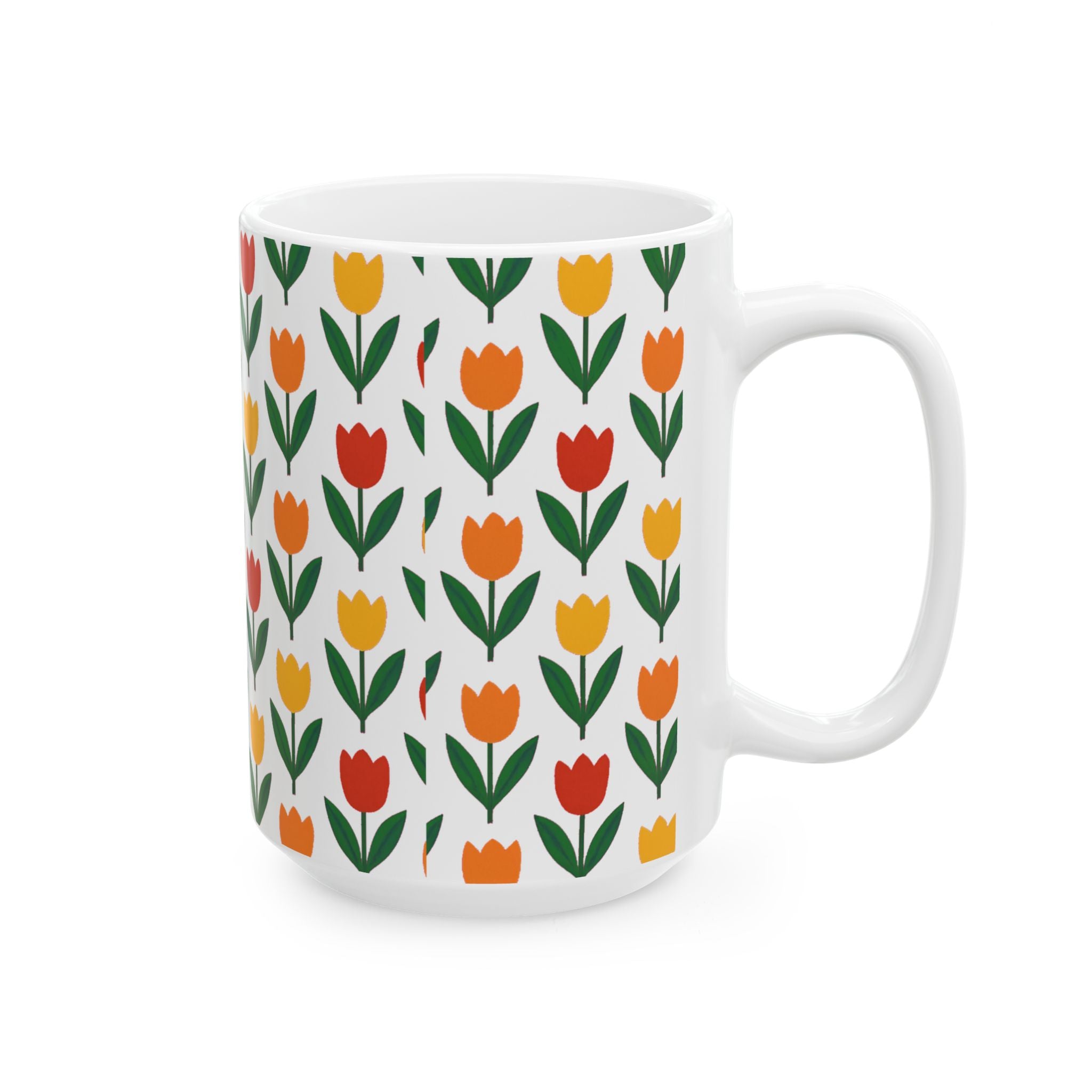 Tulip Row Coffee Mug | Unique Gift | Ceramic Mug