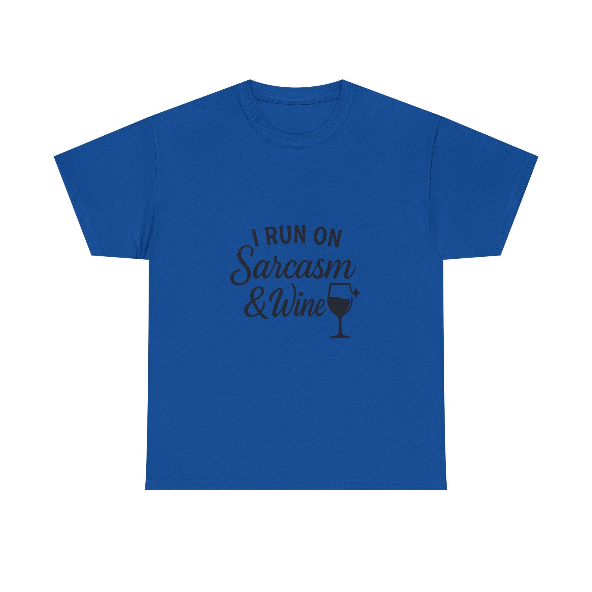 I Run On Sarcasm And Wine Funny T-Shirt | Funny Gift | Graphic Tee