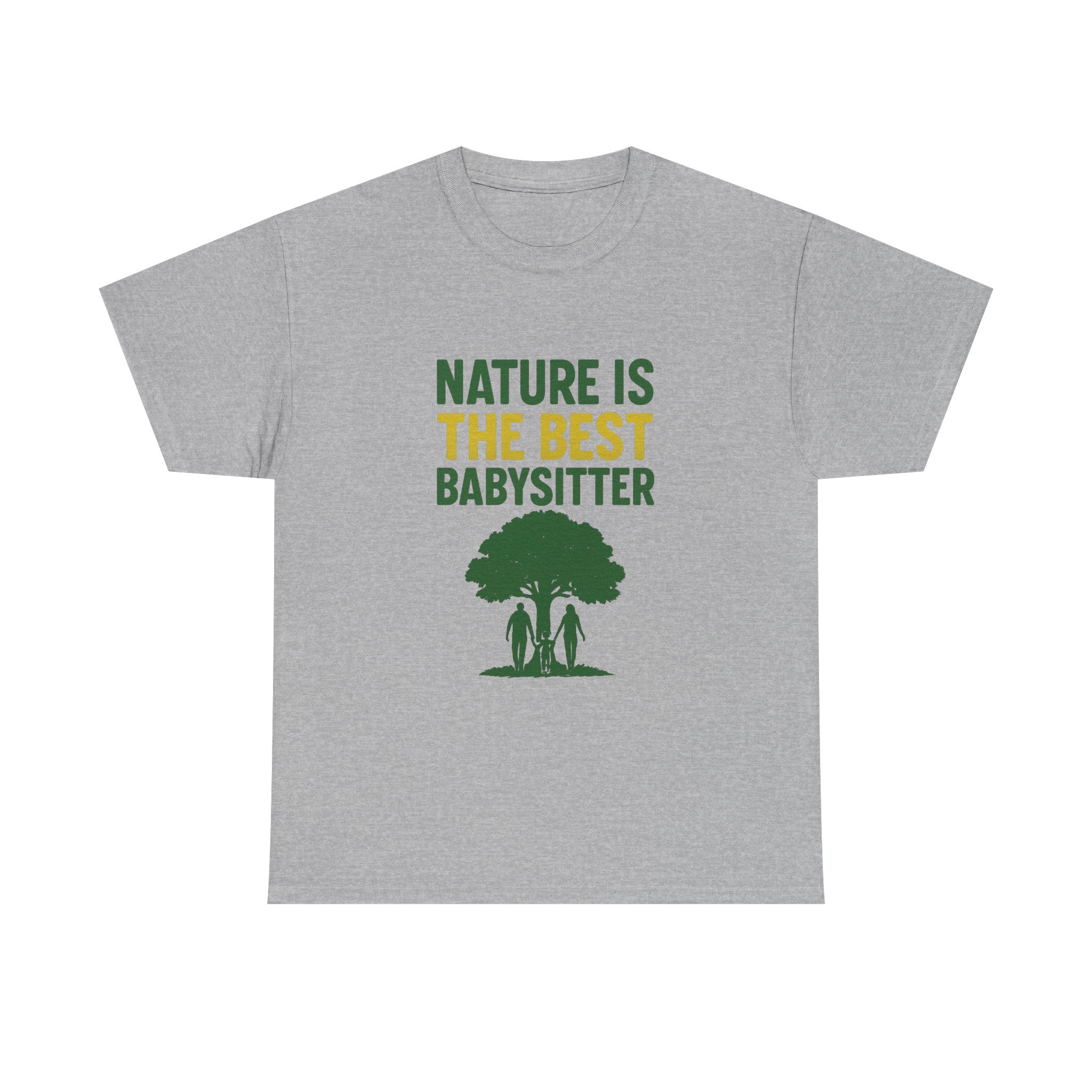 Hiking Mom Nature Is The Best Babysitter T-Shirt | Gift for Mom | Graphic Tee