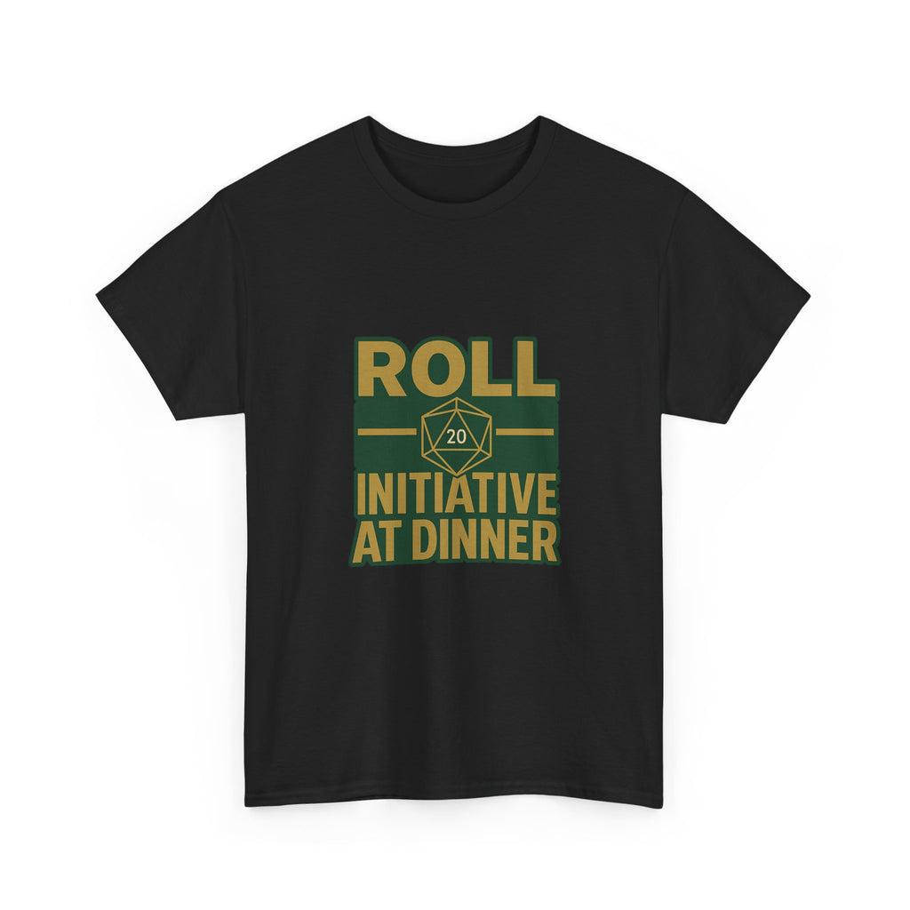 Board Game Nerd Roll Initiative At Dinner T-Shirt | Unique Gift | Graphic Tee