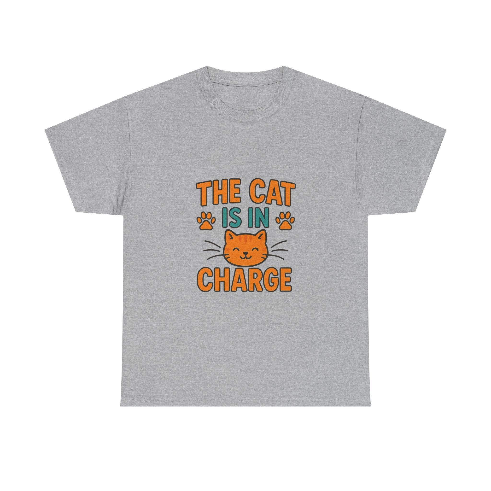 Boss Is The Cat T-Shirt | Funny Pet Humor | Graphic Tee