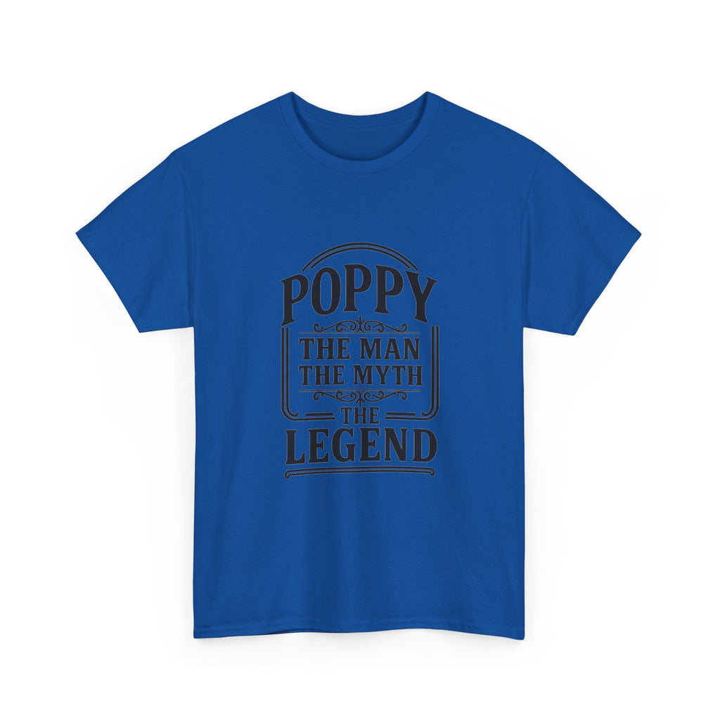 Poppy The Man The Myth Grandfather T-Shirt | Unique Gift | Graphic Tee