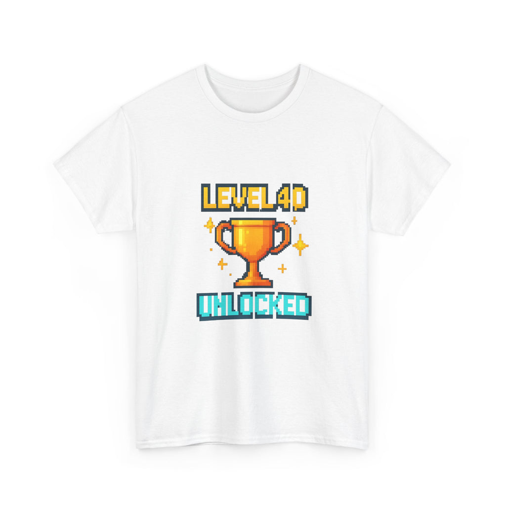 Level 40 Unlocked T-Shirt | Unique Gift | Graphic Tee