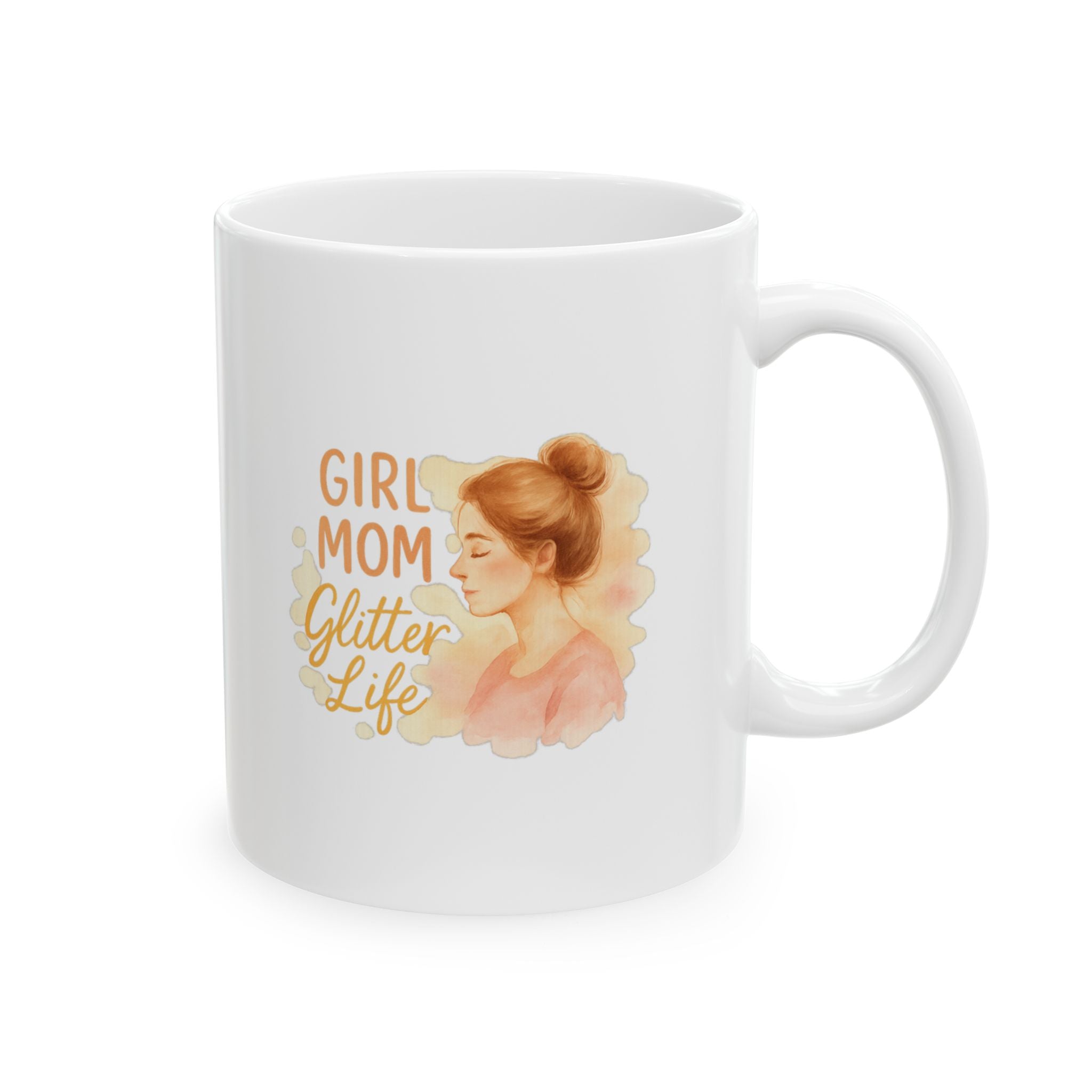 Girl Mom Blessed Beyond Measure Coffee Mug | Funny Girl Mom Gift | Ceramic Mug