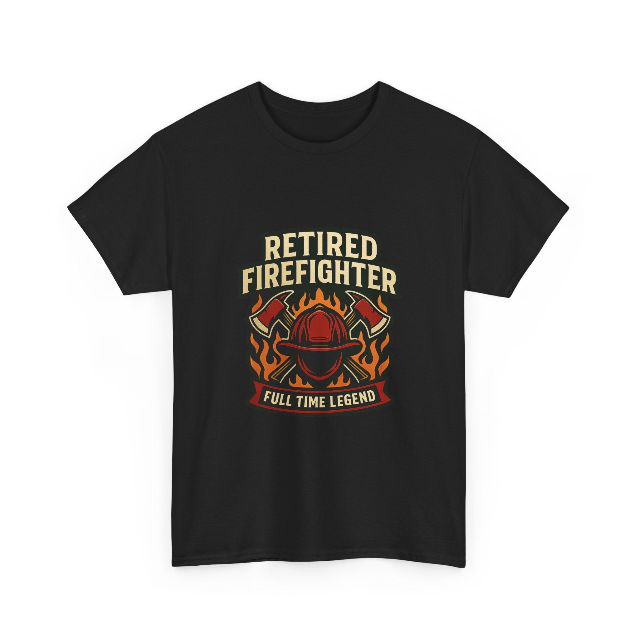 Retired Firefighter Full Time Legend T-Shirt | Unique Gift | Graphic Tee