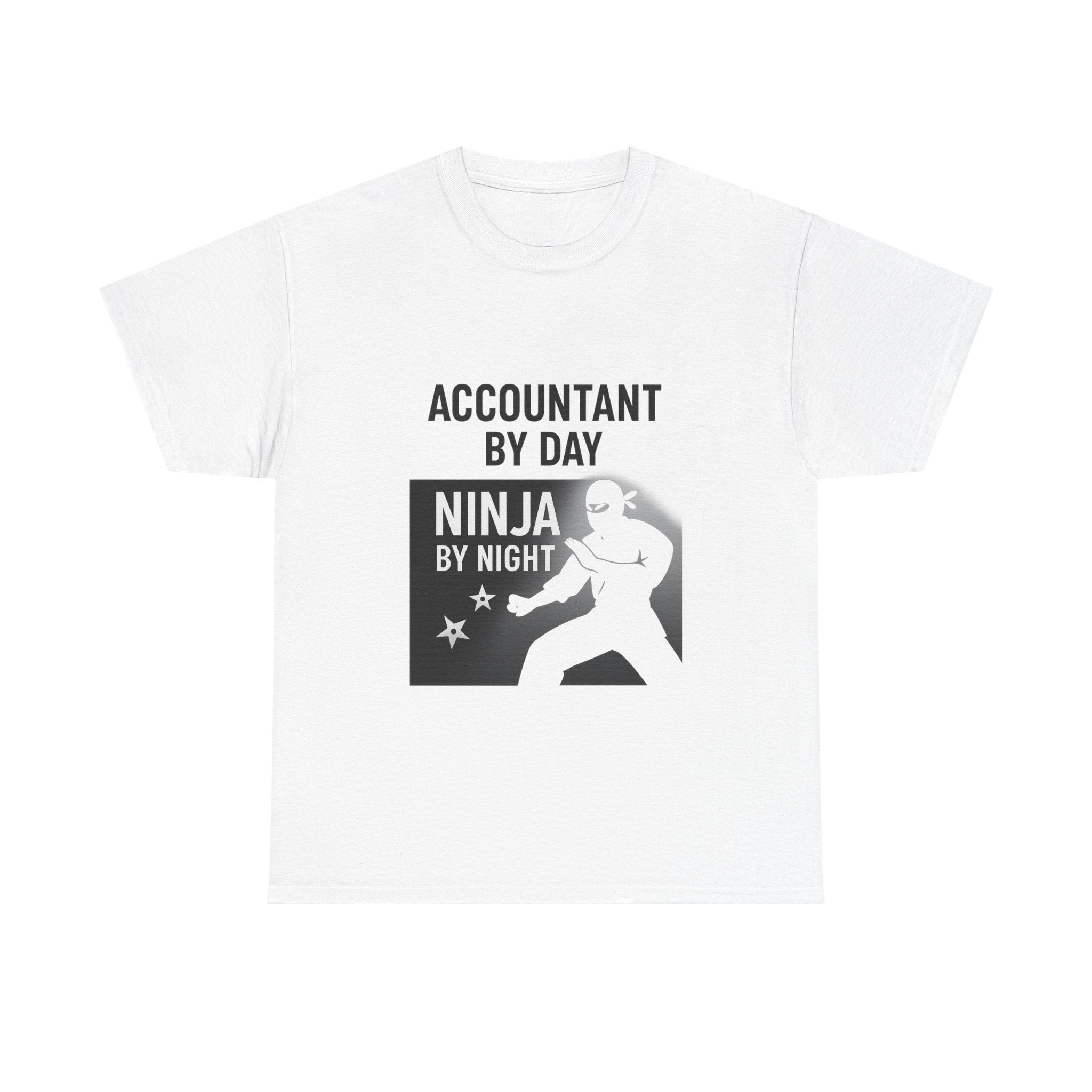 Accountant By Day Ninja By Night Profession T-Shirt | Accountant Gift | Graphic Tee