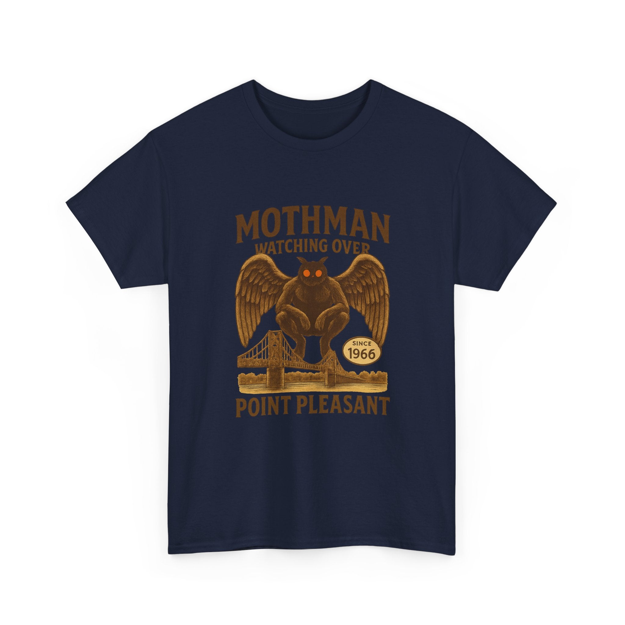 Mothman Watching Over Point Pleasant Since 1966 T-Shirt | Unique Gift | Graphic Tee