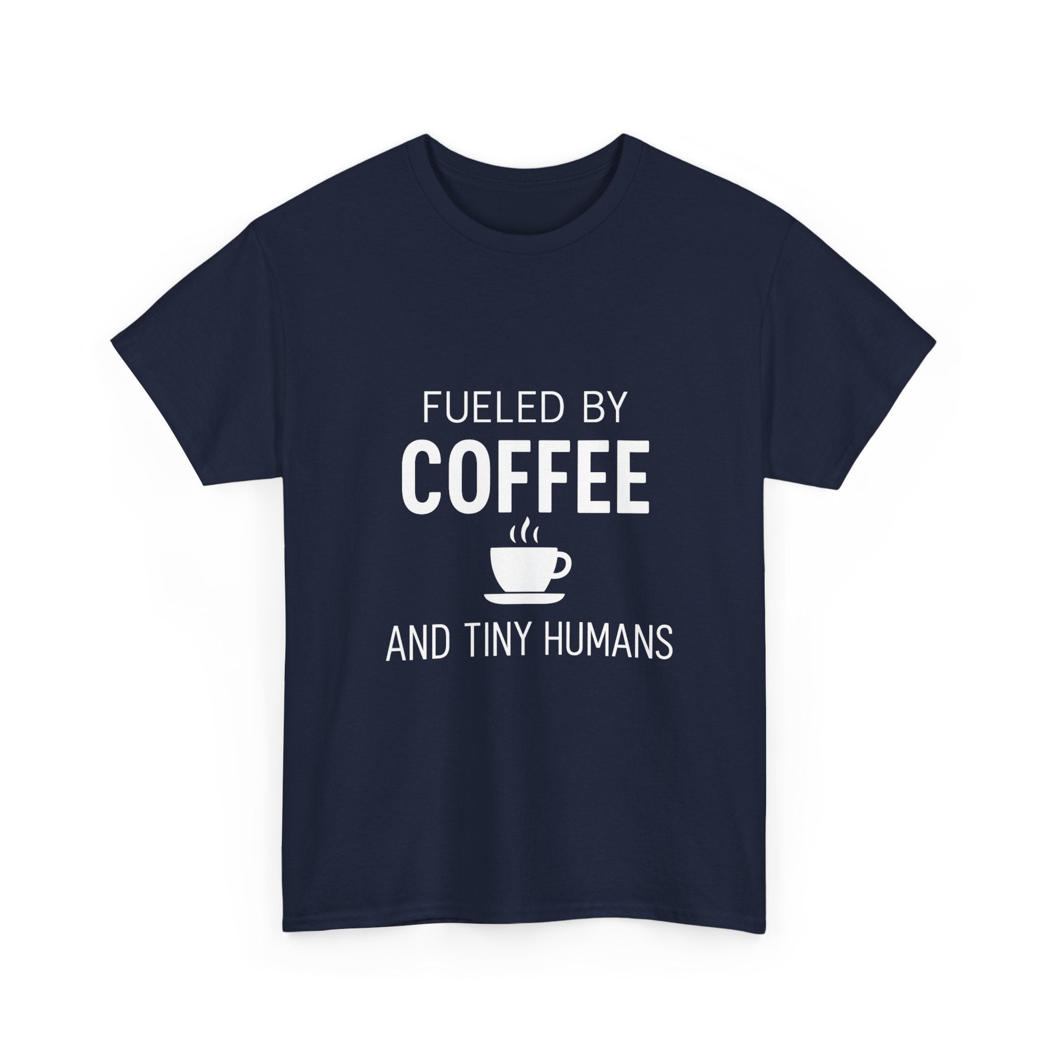 Fueled by Coffee Tiny Humans Teacher T-Shirt | Teacher Gift | Graphic Tee