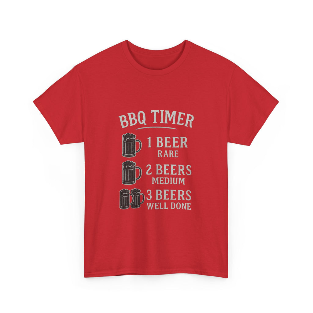 BBQ Timer Beer Drinking Grilling T-Shirt | Unique Gift | Graphic Tee