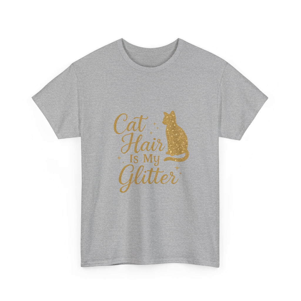 Cat Hair Is My Glitter Cat Mom T-Shirt | Cat Lover Gift | Graphic Tee