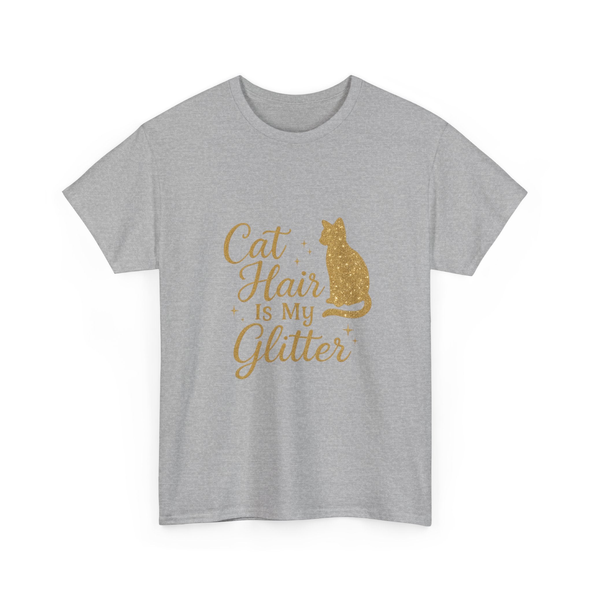 Cat Hair Is My Glitter Cat Mom T-Shirt | Cat Lover Gift | Graphic Tee