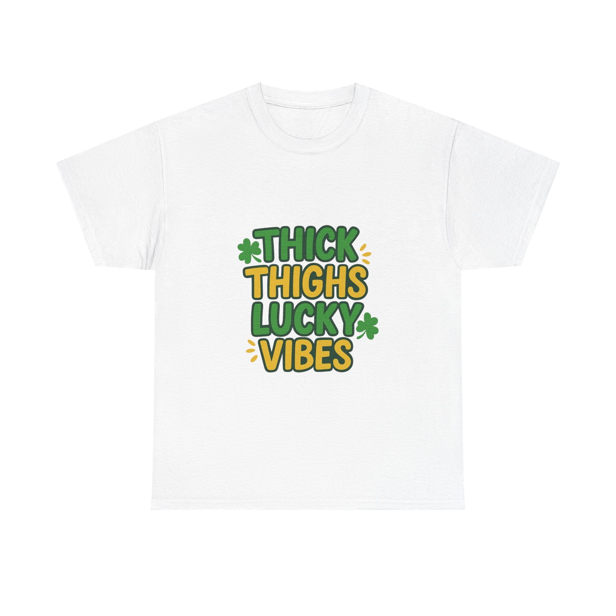 Thick Thighs Lucky Vibes St Patricks T-Shirt | Unique Gift | Graphic Tee