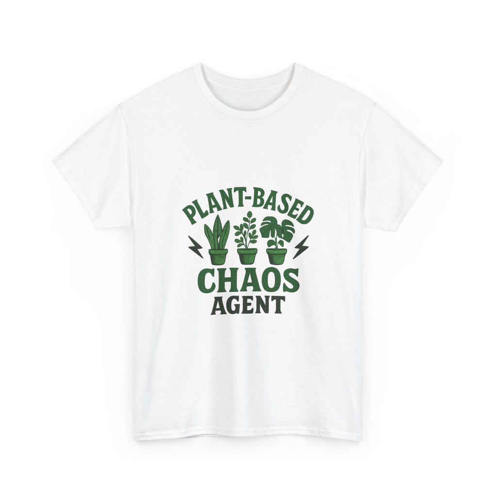 Plant-Based Chaos Agent T-Shirt | Unique Gift | Graphic Tee