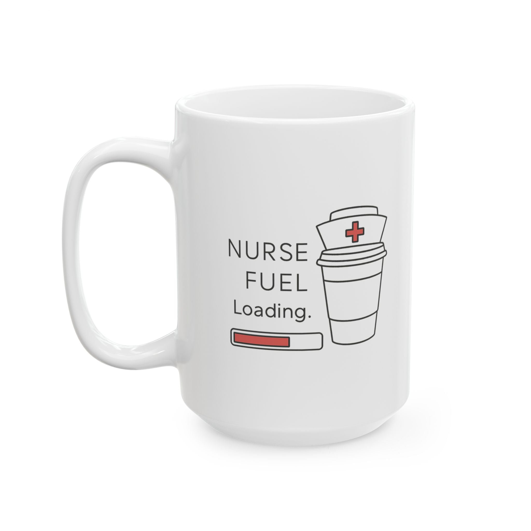 This Is Nurse Fuel Coffee Mug | Funny Nurse Coffee Humor | Ceramic Mug