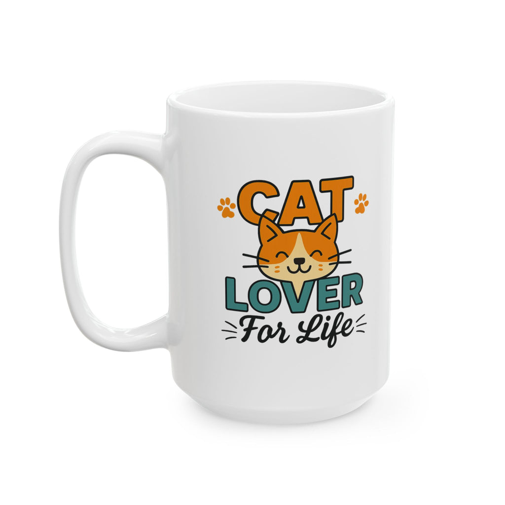 Born To Love Cats Coffee Mug | Cat Lover Gift | Ceramic Mug