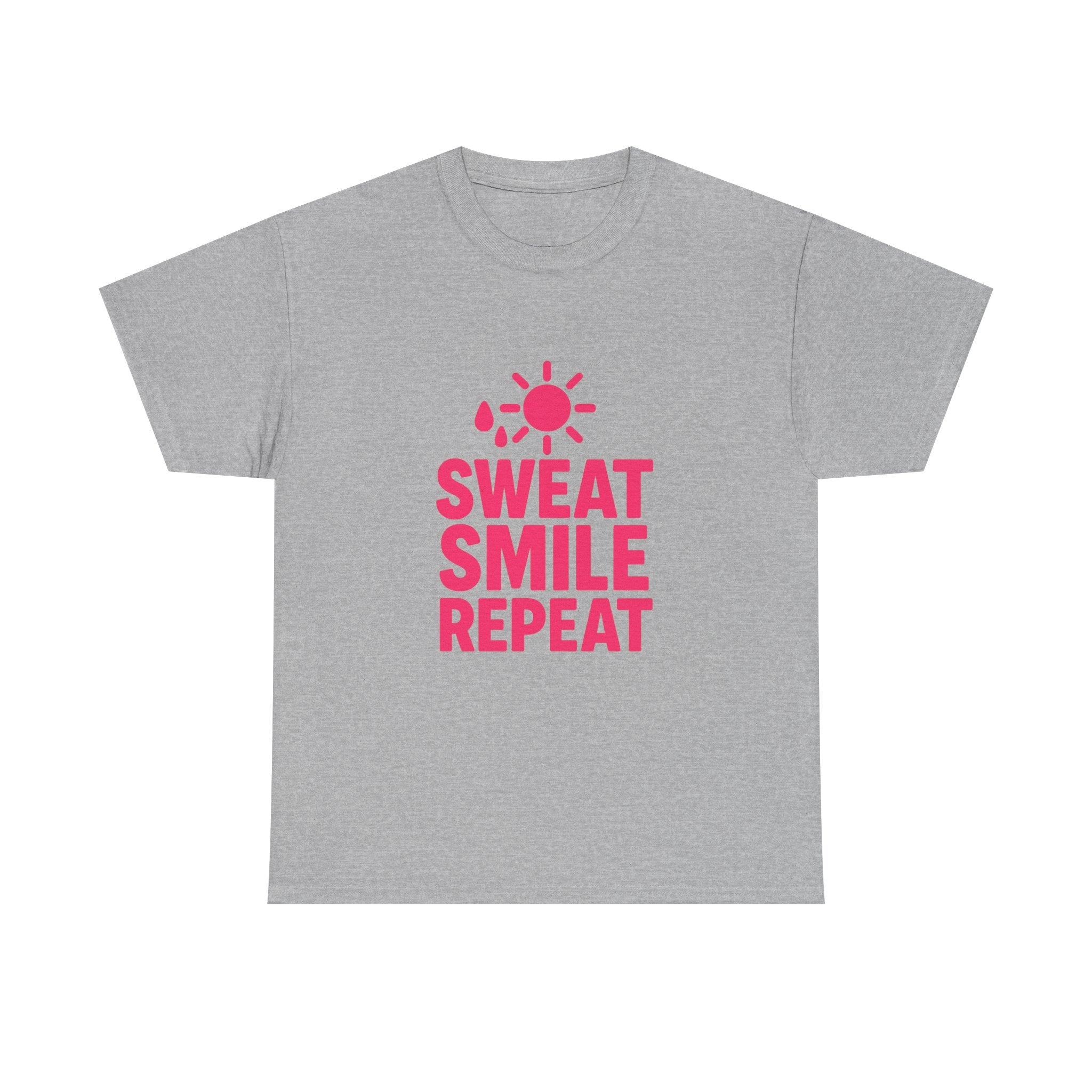 Fitness Lover Sweat Smile Repeat T-Shirt | Unique Gift | Graphic Tee