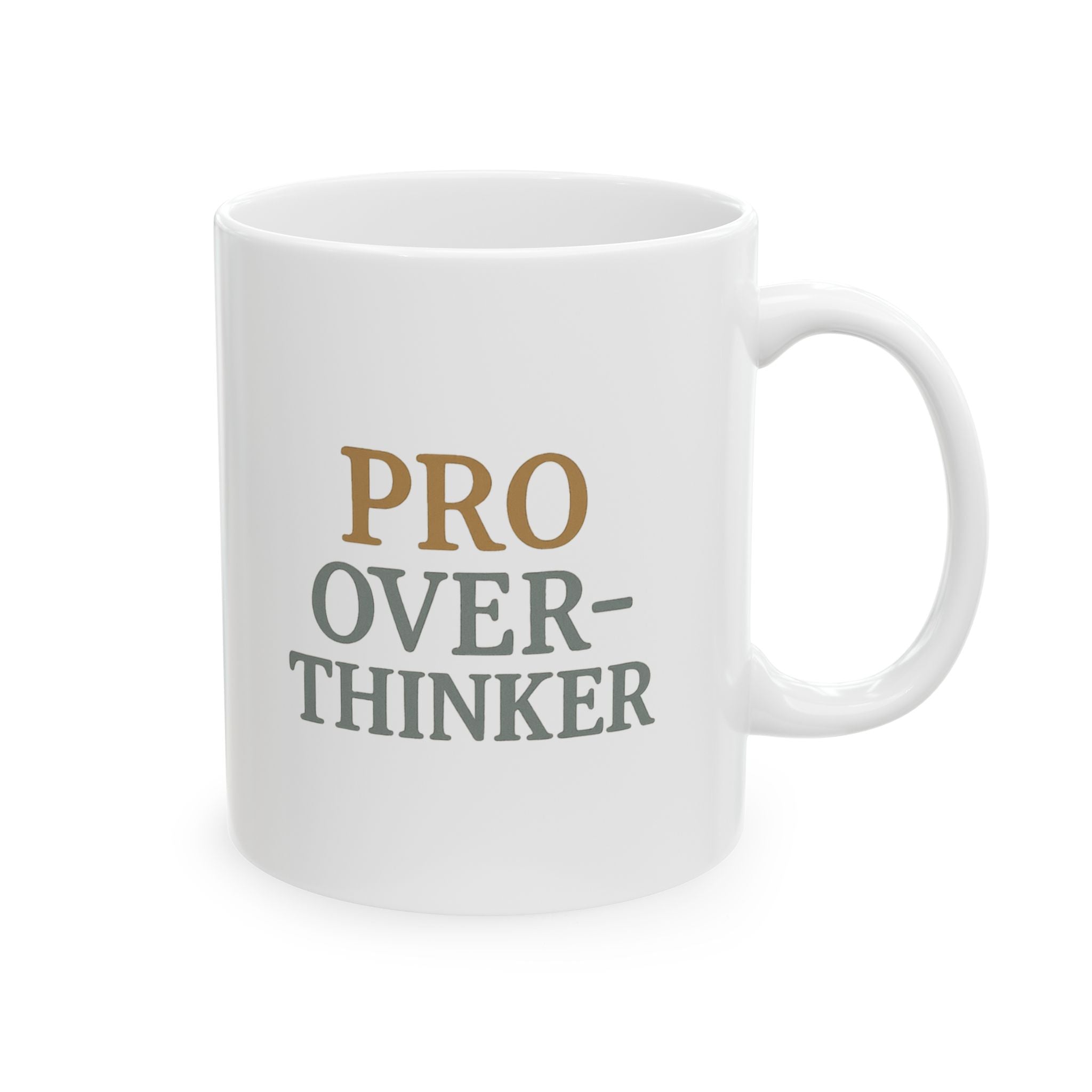 Warning Overthinking In Progress Coffee Mug | Funny Anxiety Gift | Ceramic Mug