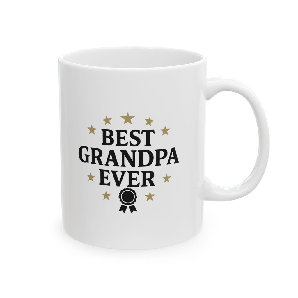 Best Grandpa Ever Stars Coffee Mug | Gift for Grandpa | Ceramic Mug